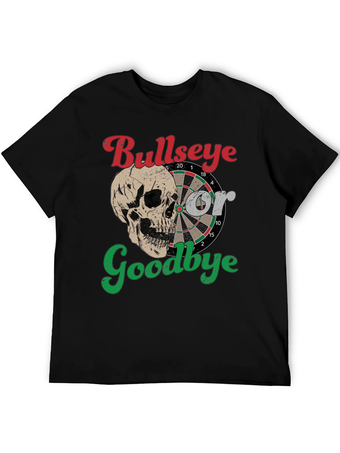 Black Bullseye or Goodbye Skull Graphic Tee view 5
