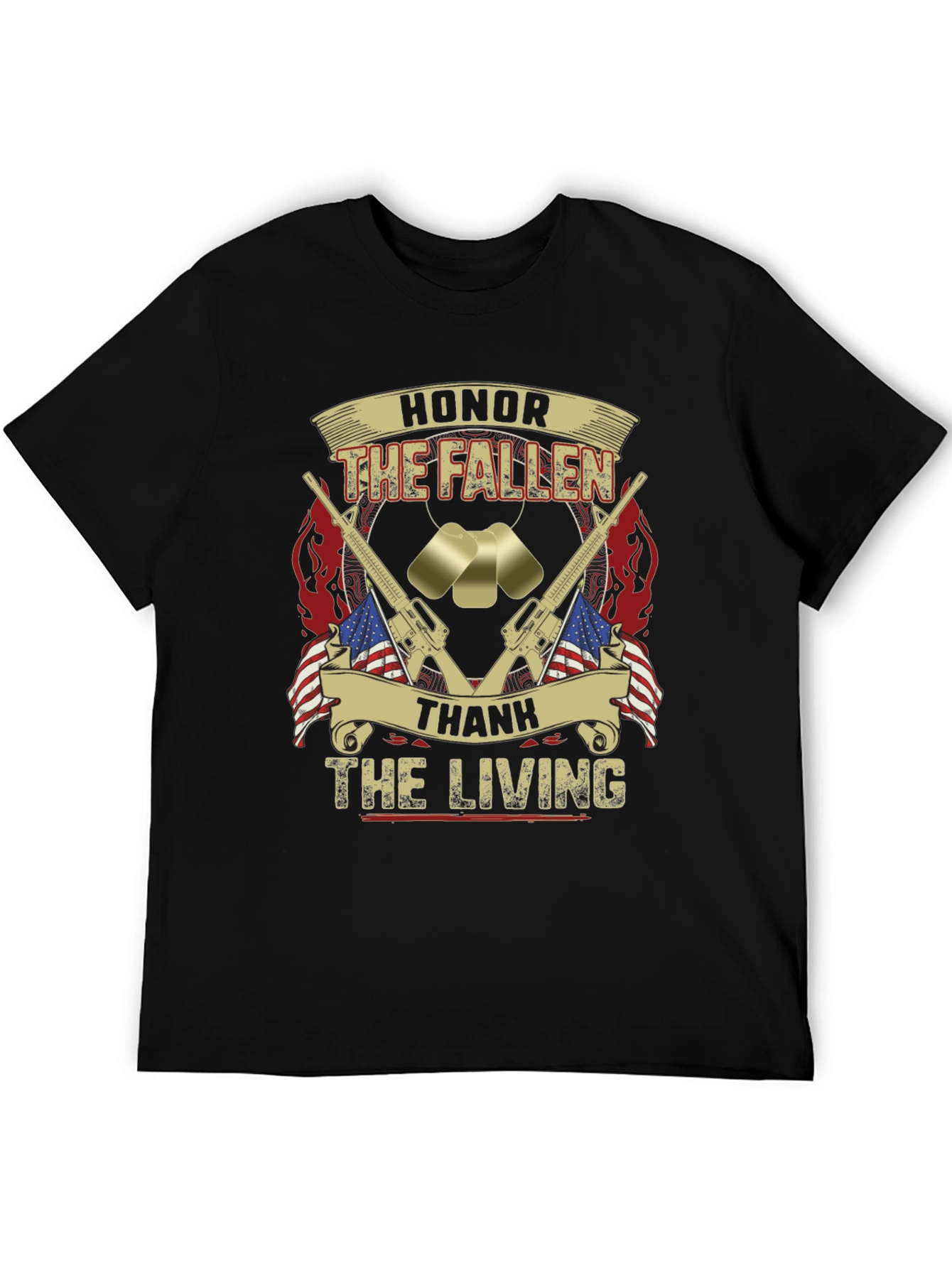 Honor The Fallen T-Shirt - Patriotic Memorial Design - 5