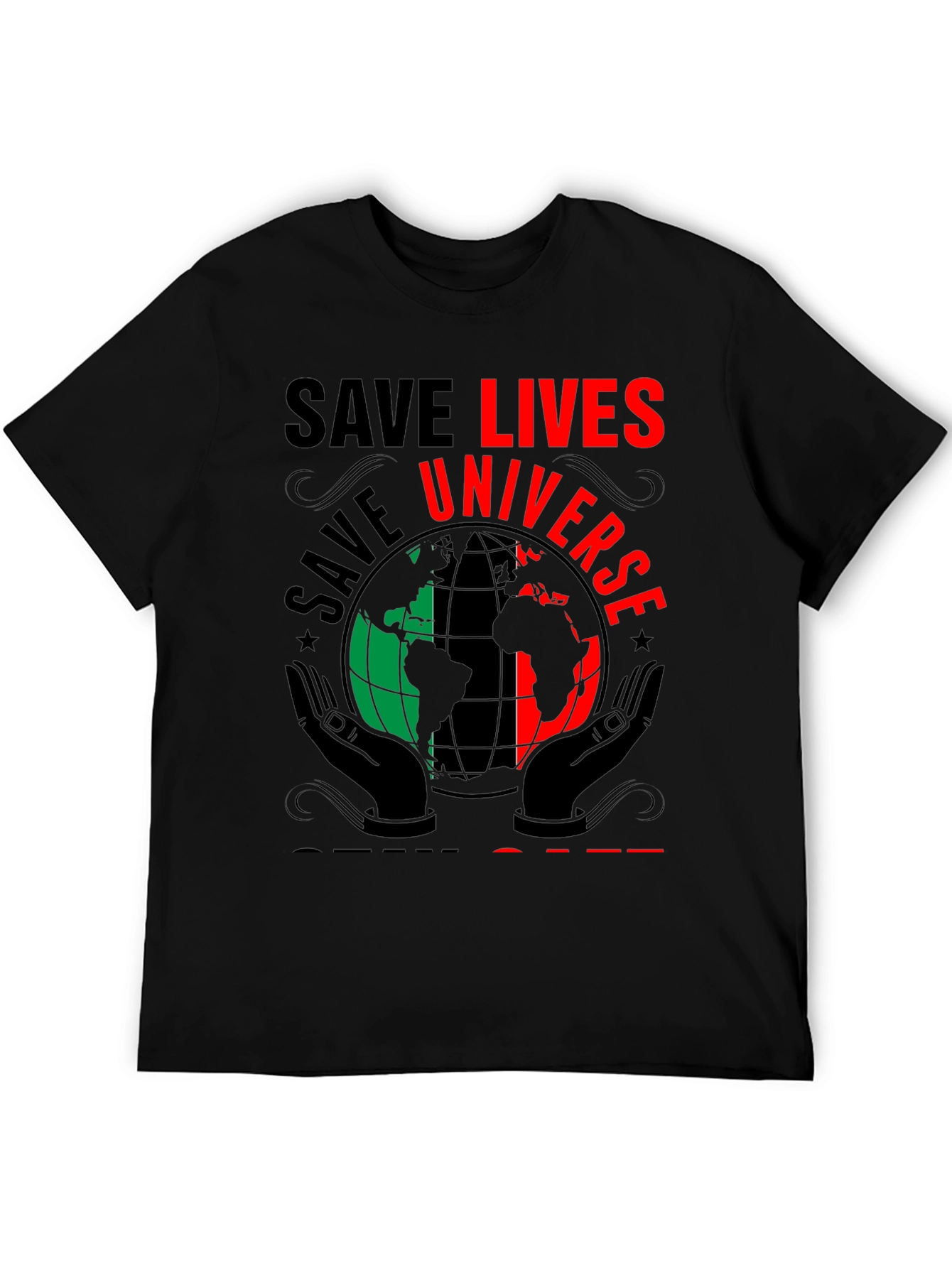 Black Save Lives Universe T-Shirt view 5