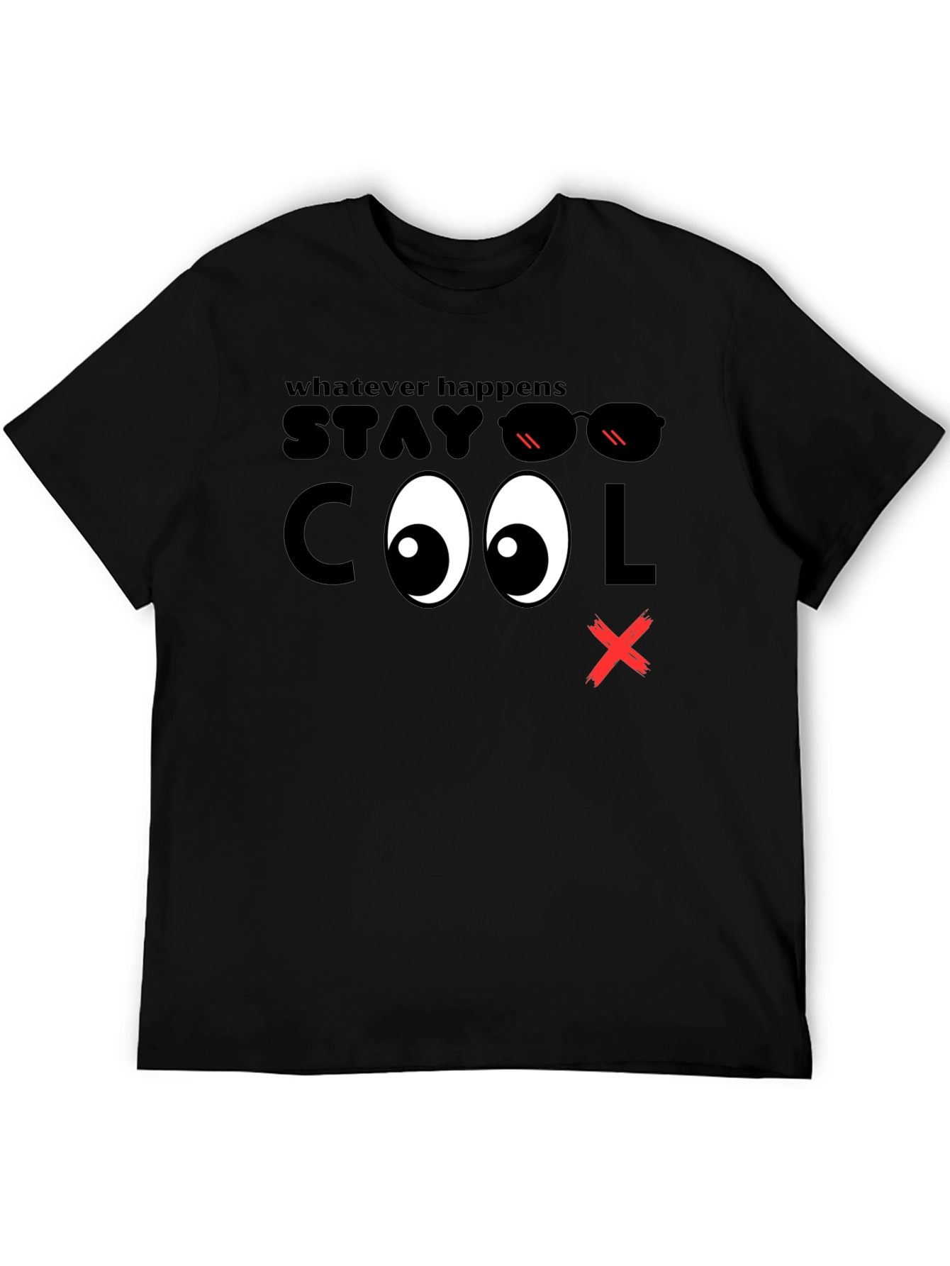 Black Stay Cool Graphic T-Shirt - Men's Black Tee view 5