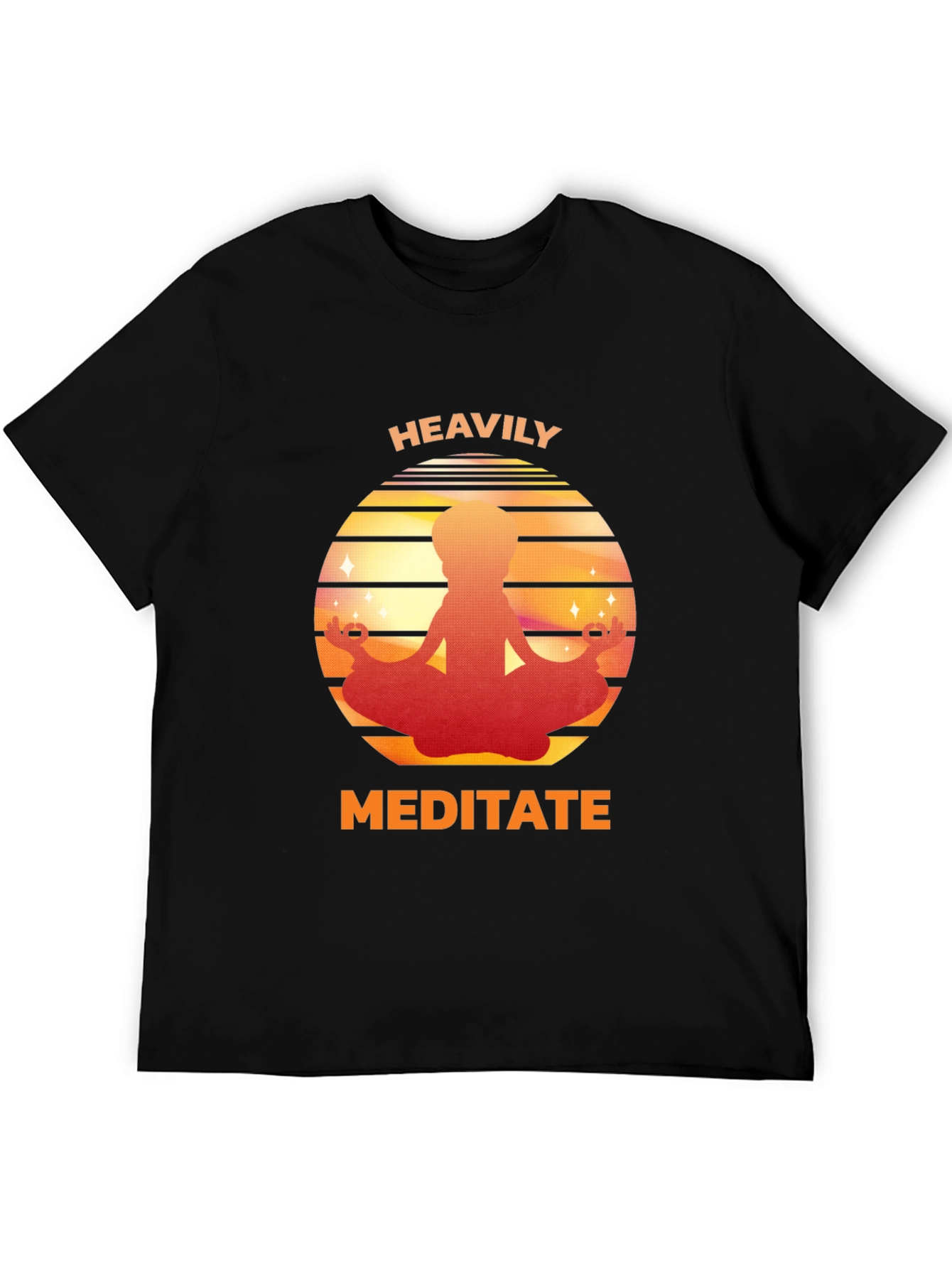 Heavily Meditate Graphic Tee - Relaxed Fit - 5