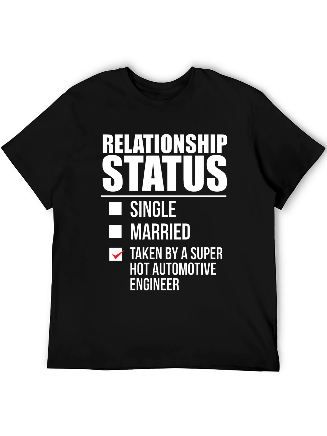 Black Relationship Status: Taken T-Shirt view 5