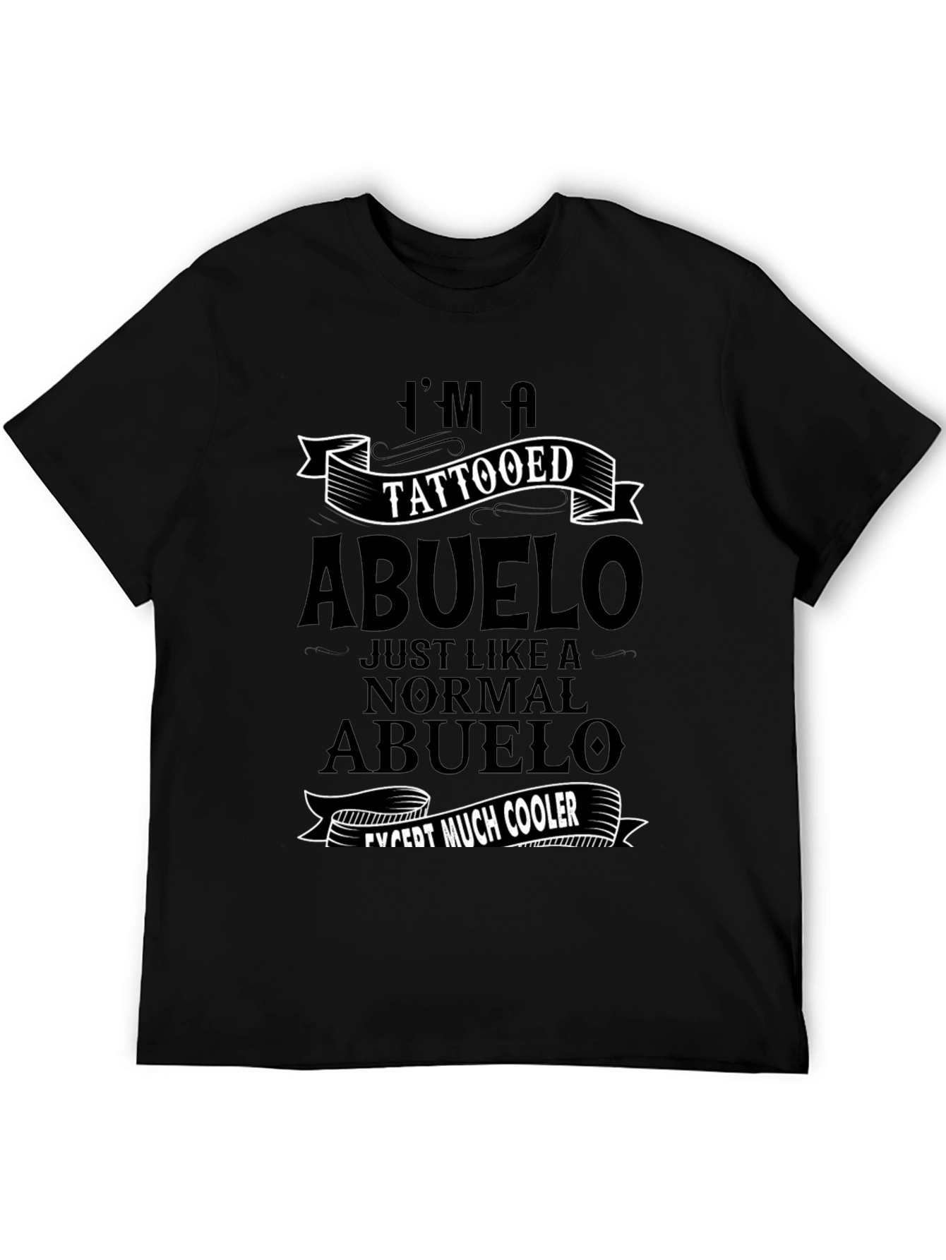 Black Tattooed Abuelo Graphic Tee view 5