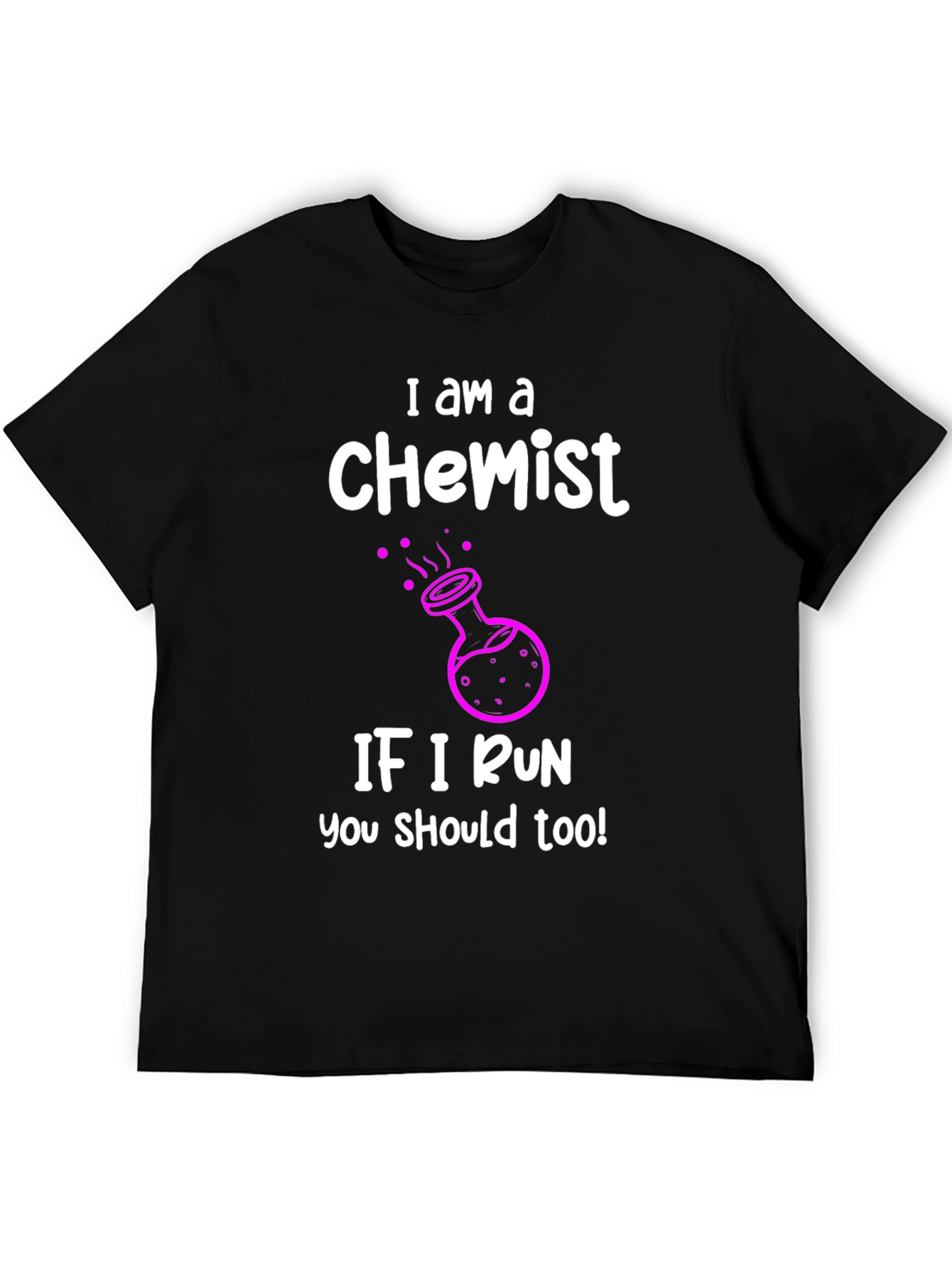 Black I am a Chemist Funny Science T-Shirt view 5