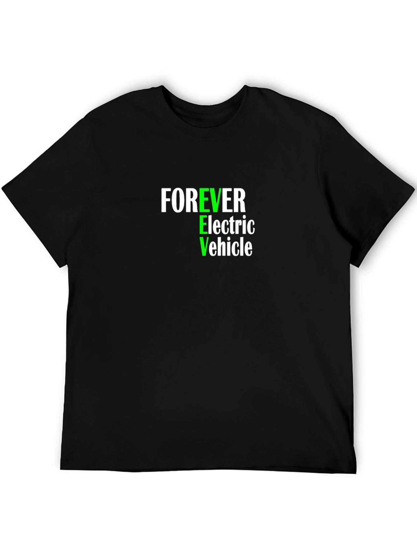 Black Forever Electric Vehicle T-Shirt - Eco-Friendly Fashion view 5