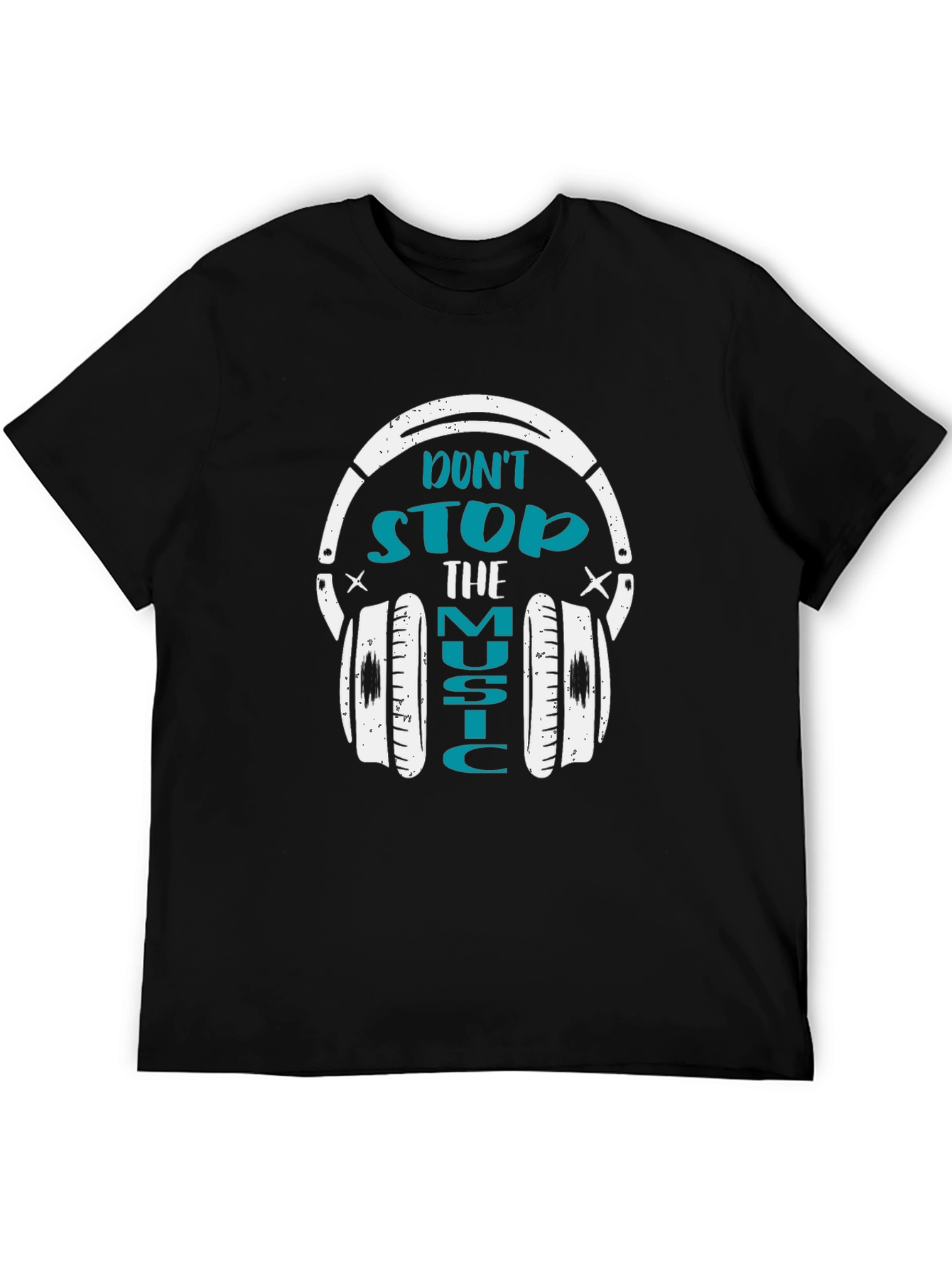Black Don't Stop the Music Graphic T-Shirt view 5