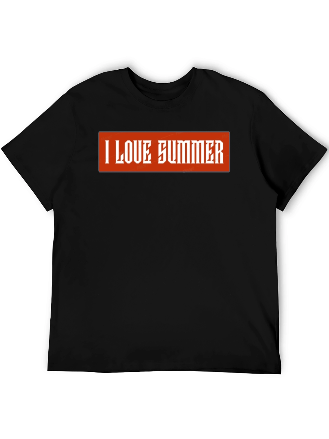 Black I Love Summer Graphic Tee - Short Sleeve view 5