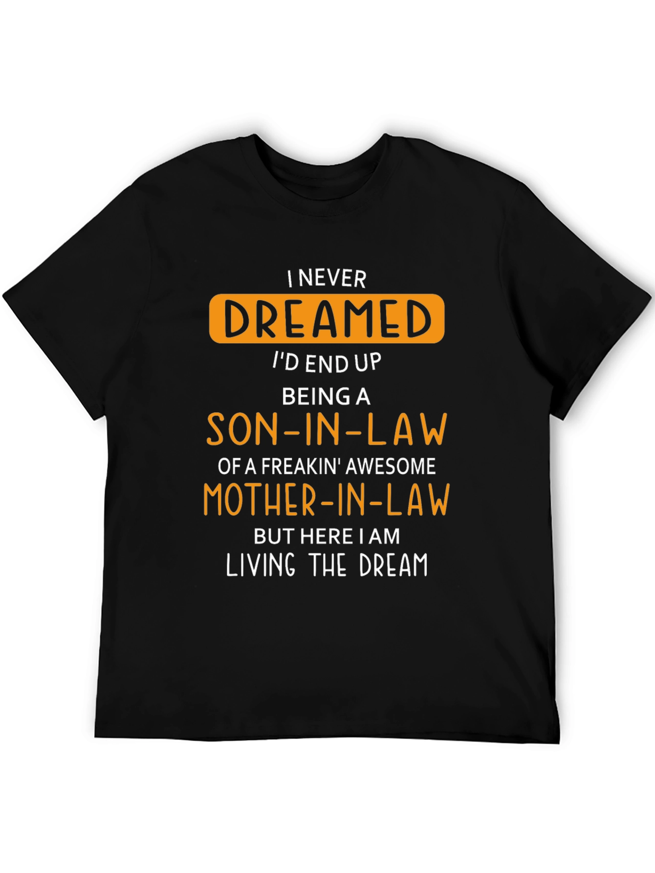 Black Funny Son-in-Law Freakin' Awesome Mother-in-Law T-Shirt view 5