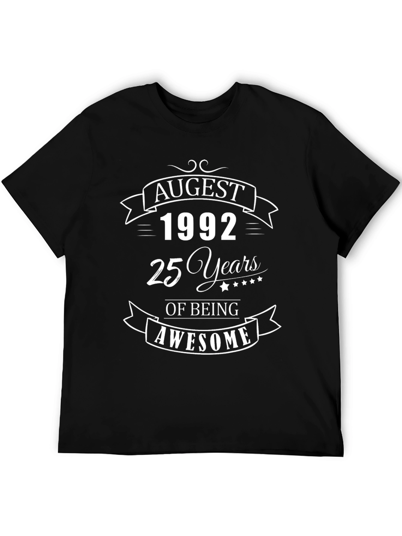 Black August 1992 25 Years Awesome Graphic Tee view 5