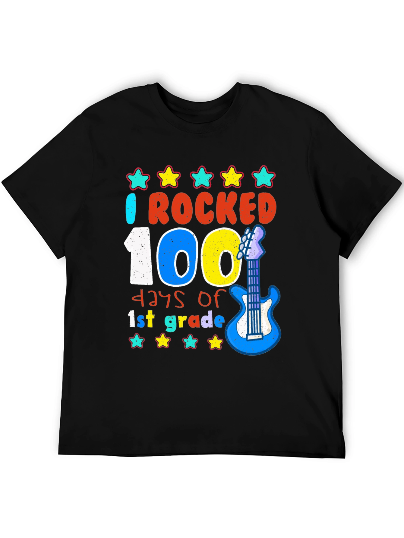 Rocked 100 Days of 1st Grade T-Shirt - 5