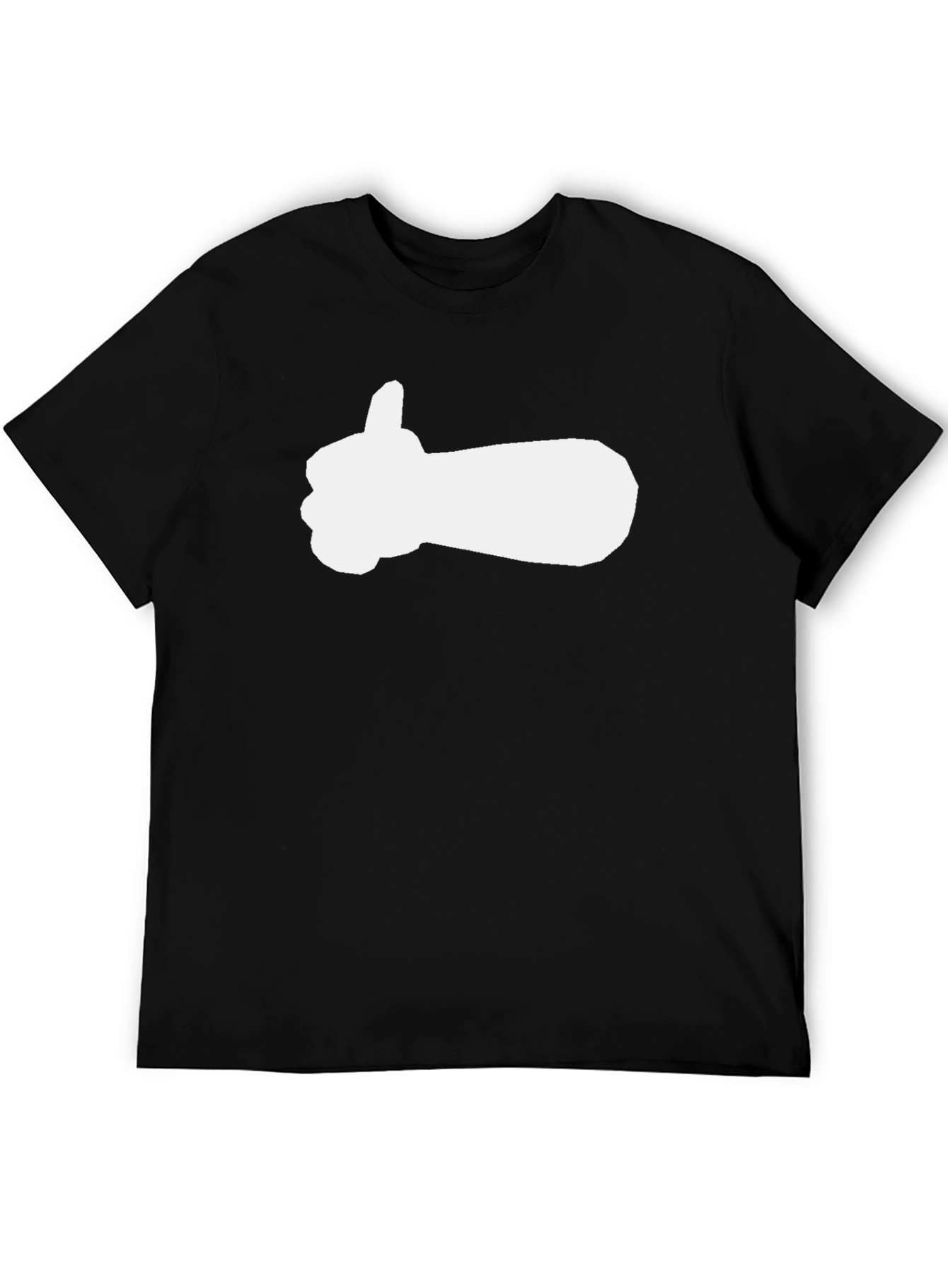 Black Thumbs Up Graphic Tee - Black Casual Shirt view 5