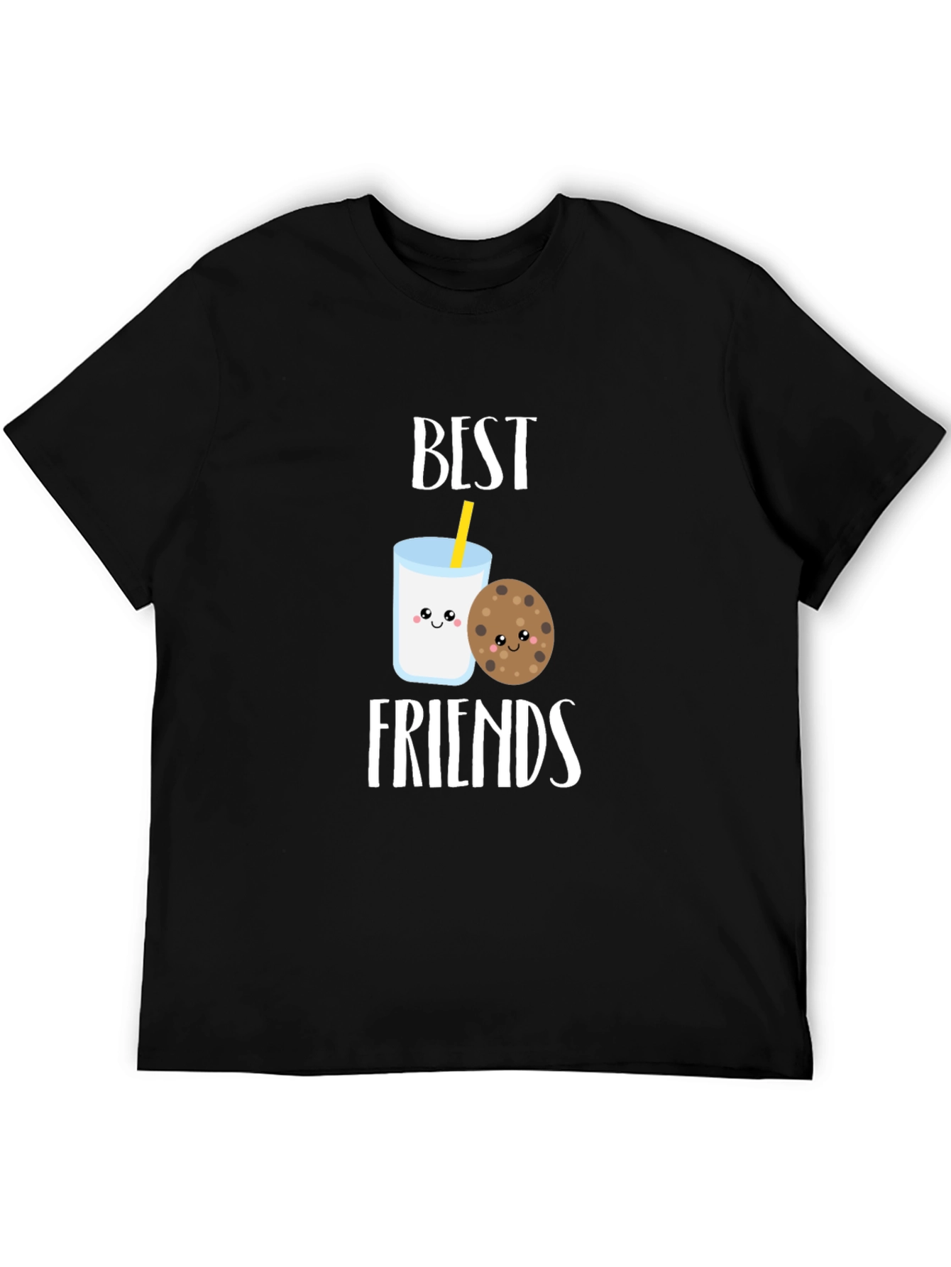 Black Best Friends Cookie & Milk Graphic Tee view 5