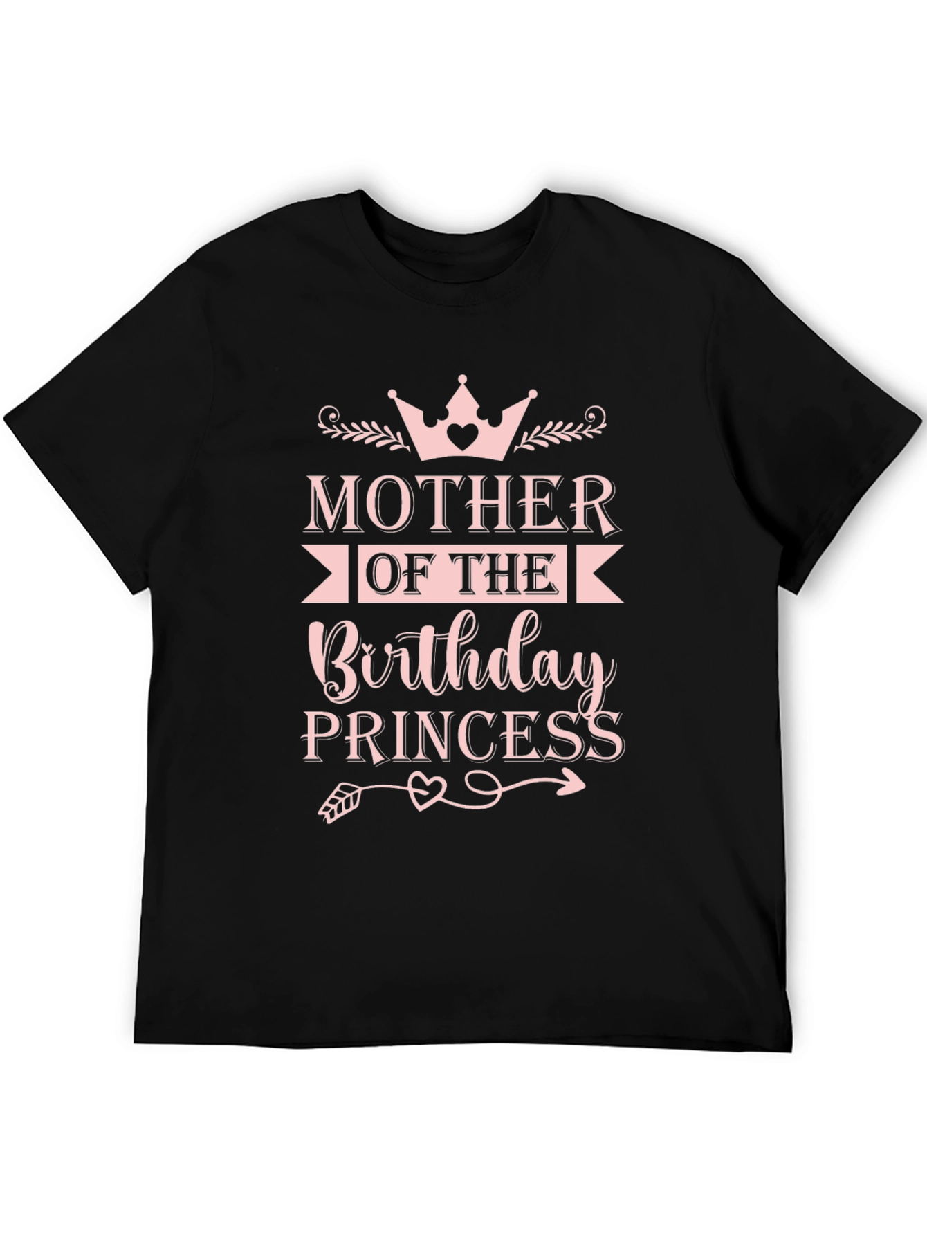 Black Mother of the Birthday Princess T-Shirt view 5