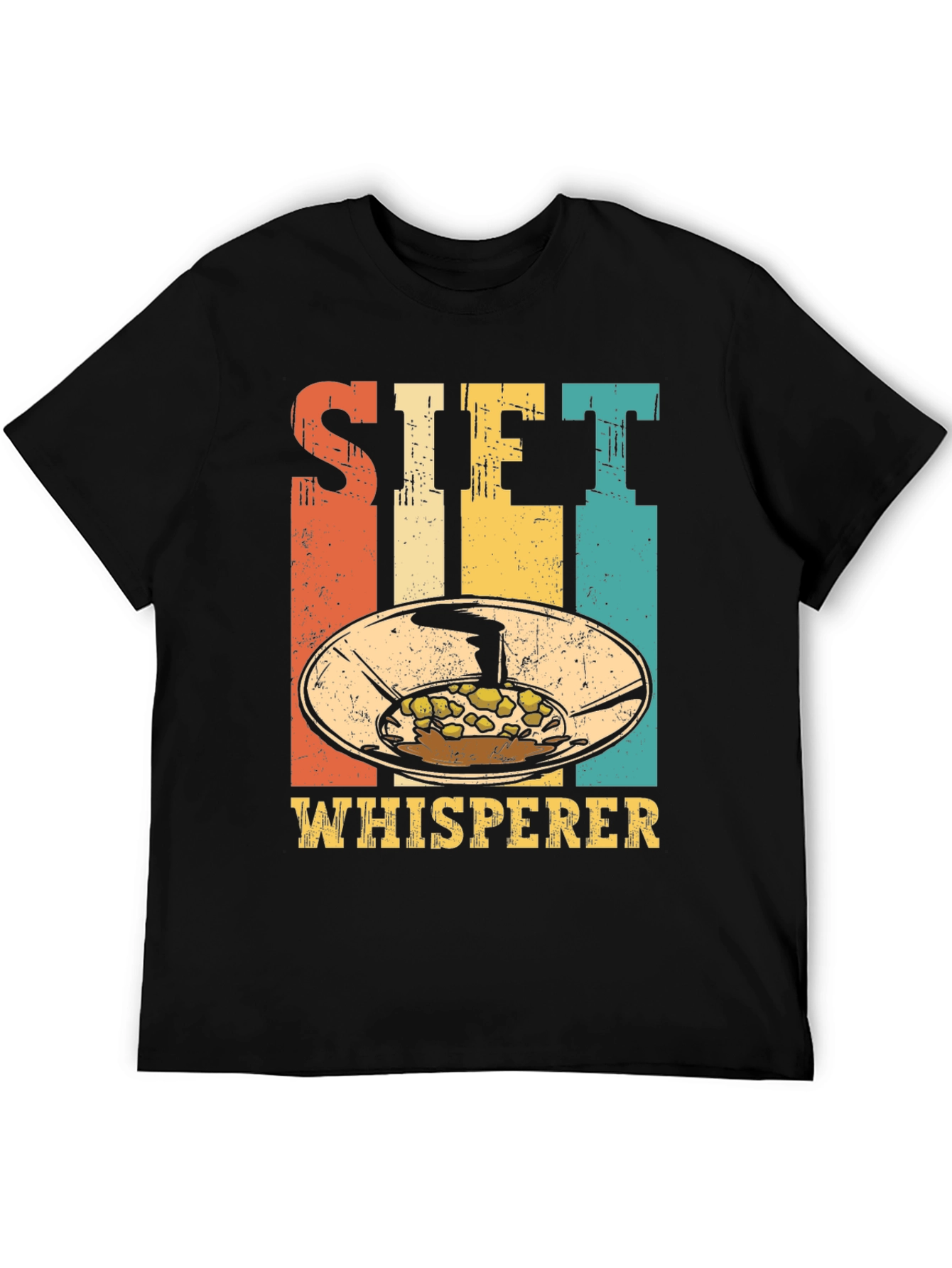 Black Sift Whisperer Retro T-Shirt - Baking Lover's Tee view 5
