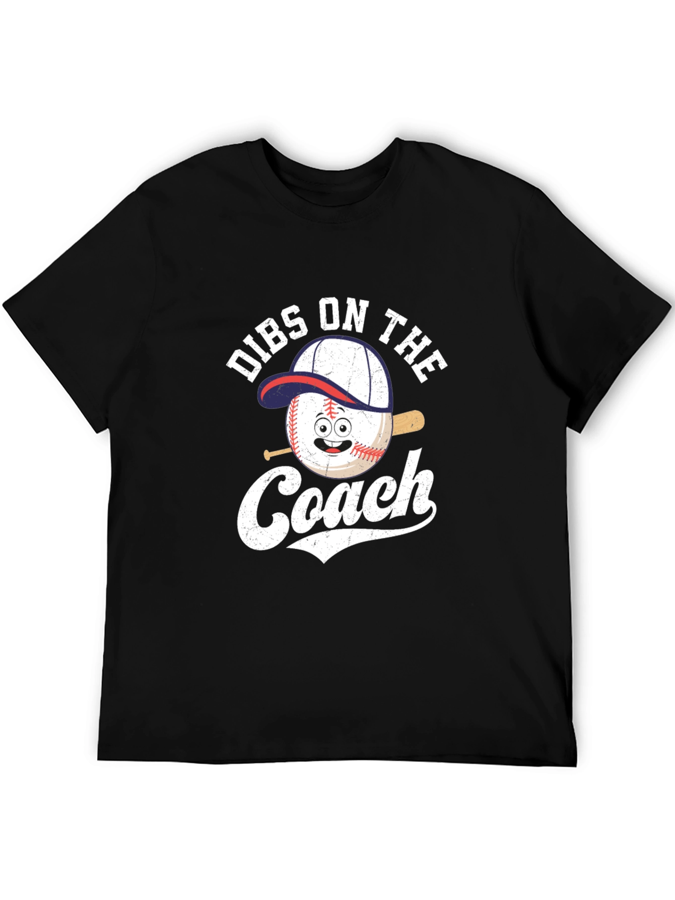 Black Dibs On The Coach Baseball T-Shirt view 5