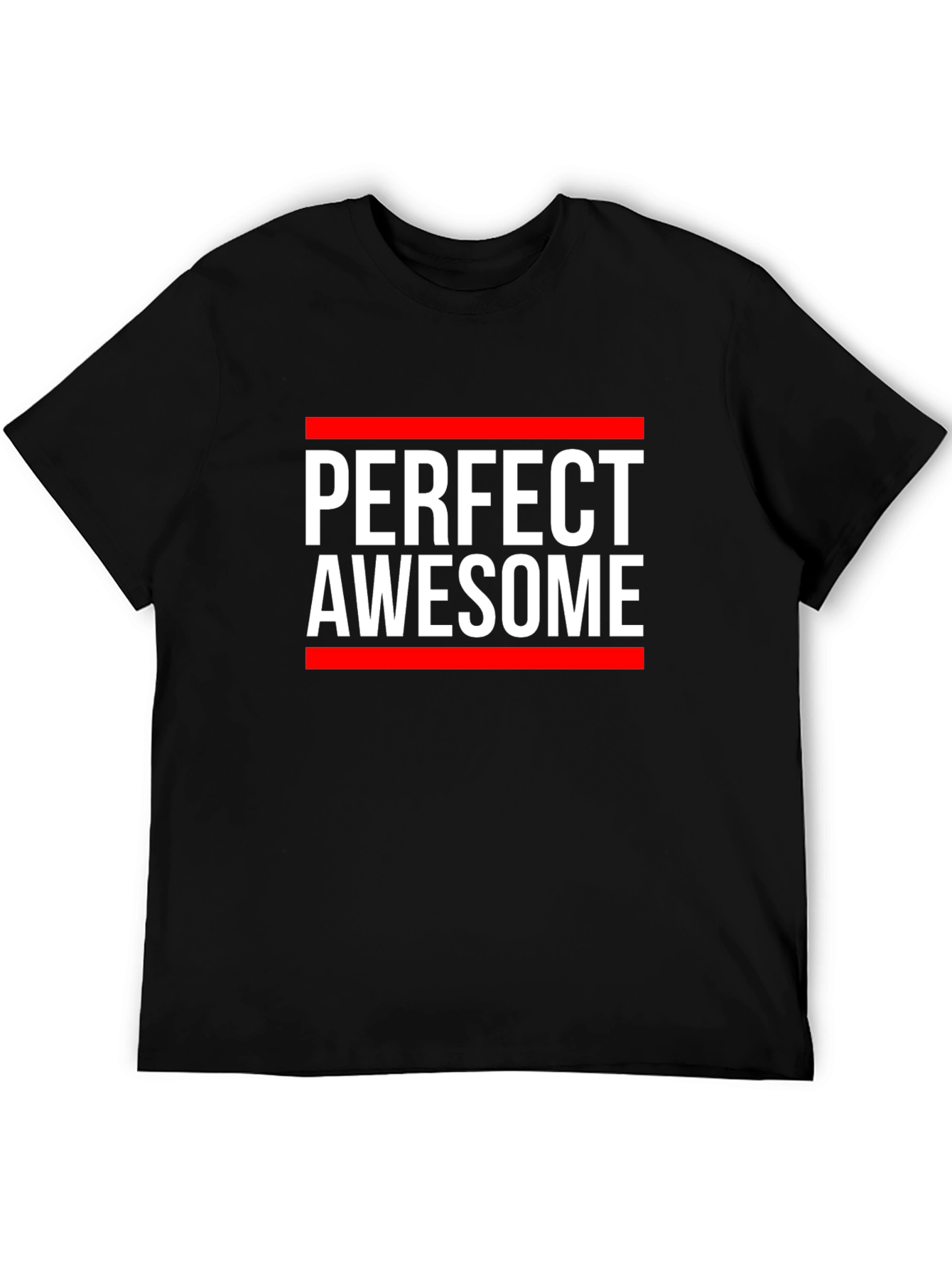Black Perfect Awesome Graphic Tee - Unisex view 5