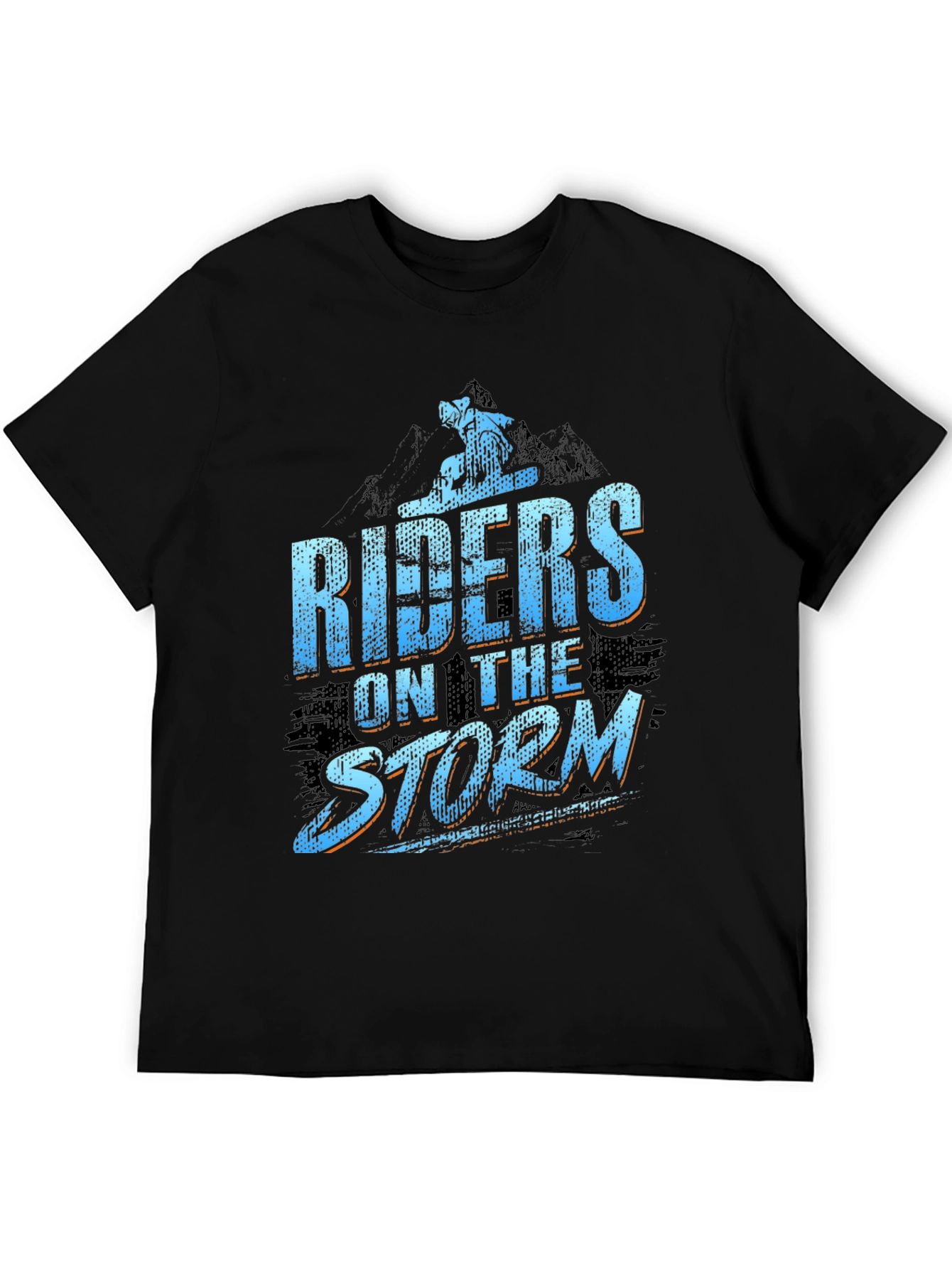 Black Riders on the Storm Black Graphic Tee view 5