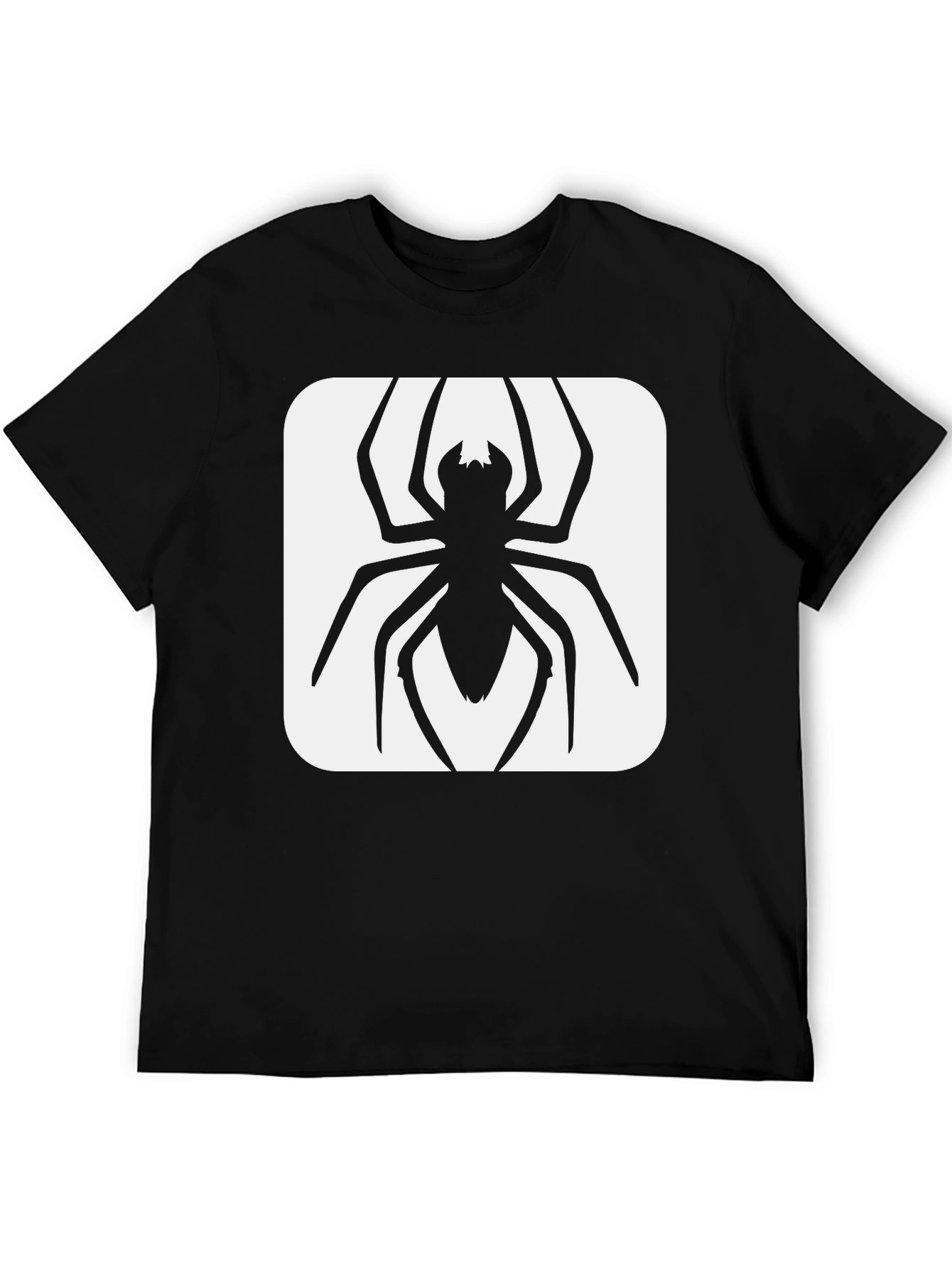 Black Spider Graphic Tee - Black Cotton Blend view 5