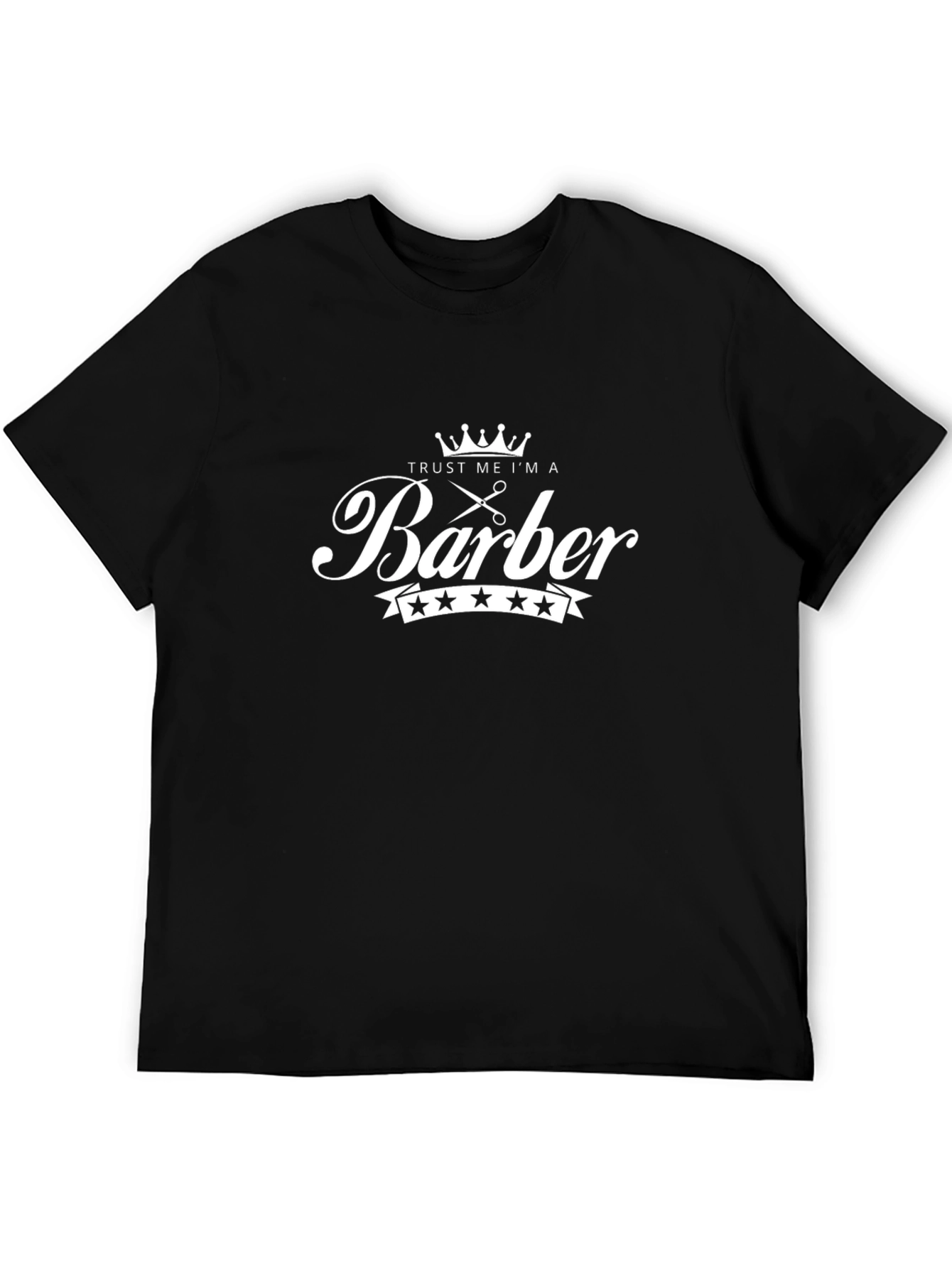 Black Trust Me I'm A Barber T-Shirt | Graphic Tee view 5