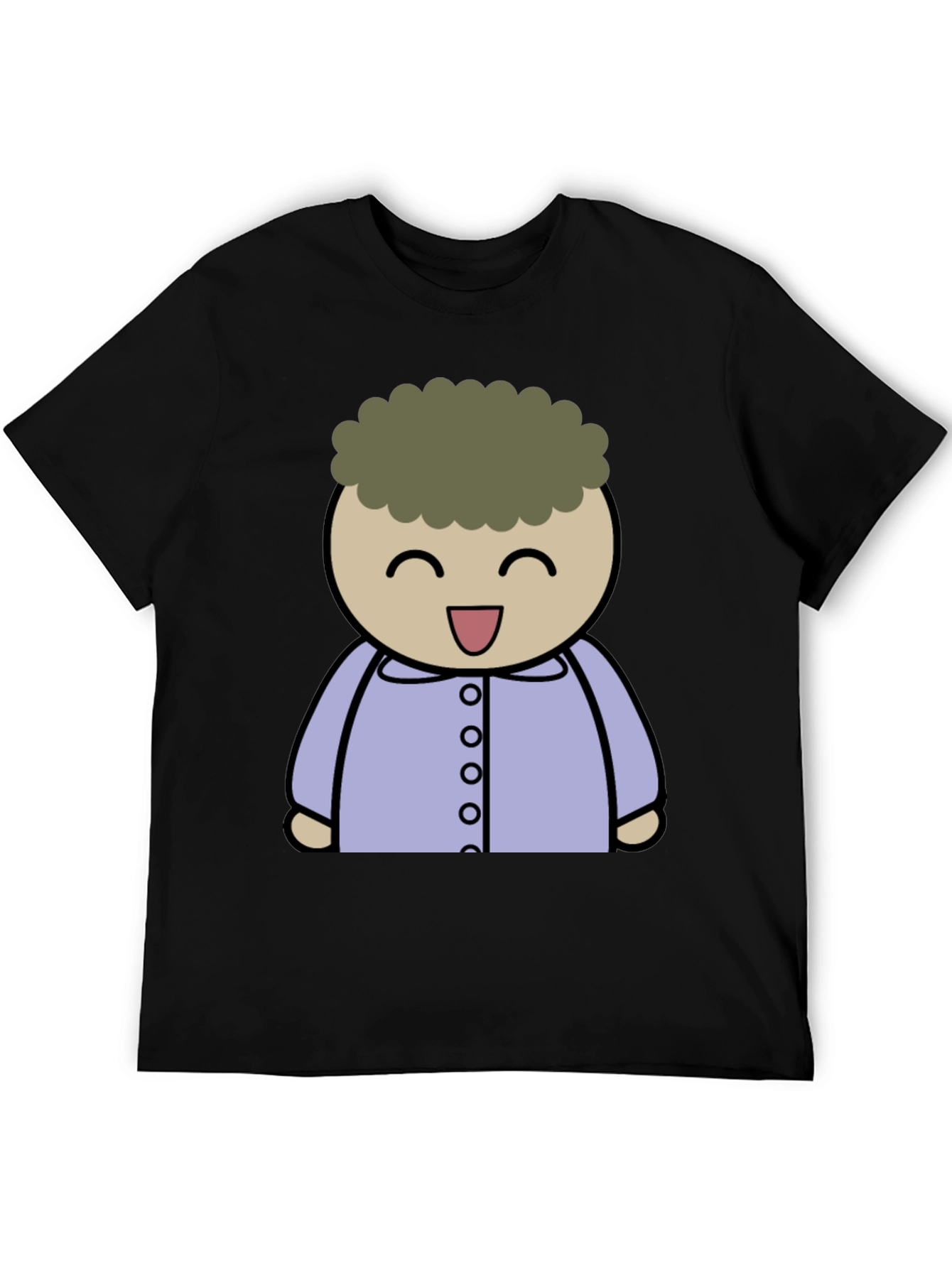 Black Cartoon Character Graphic T-Shirt view 5