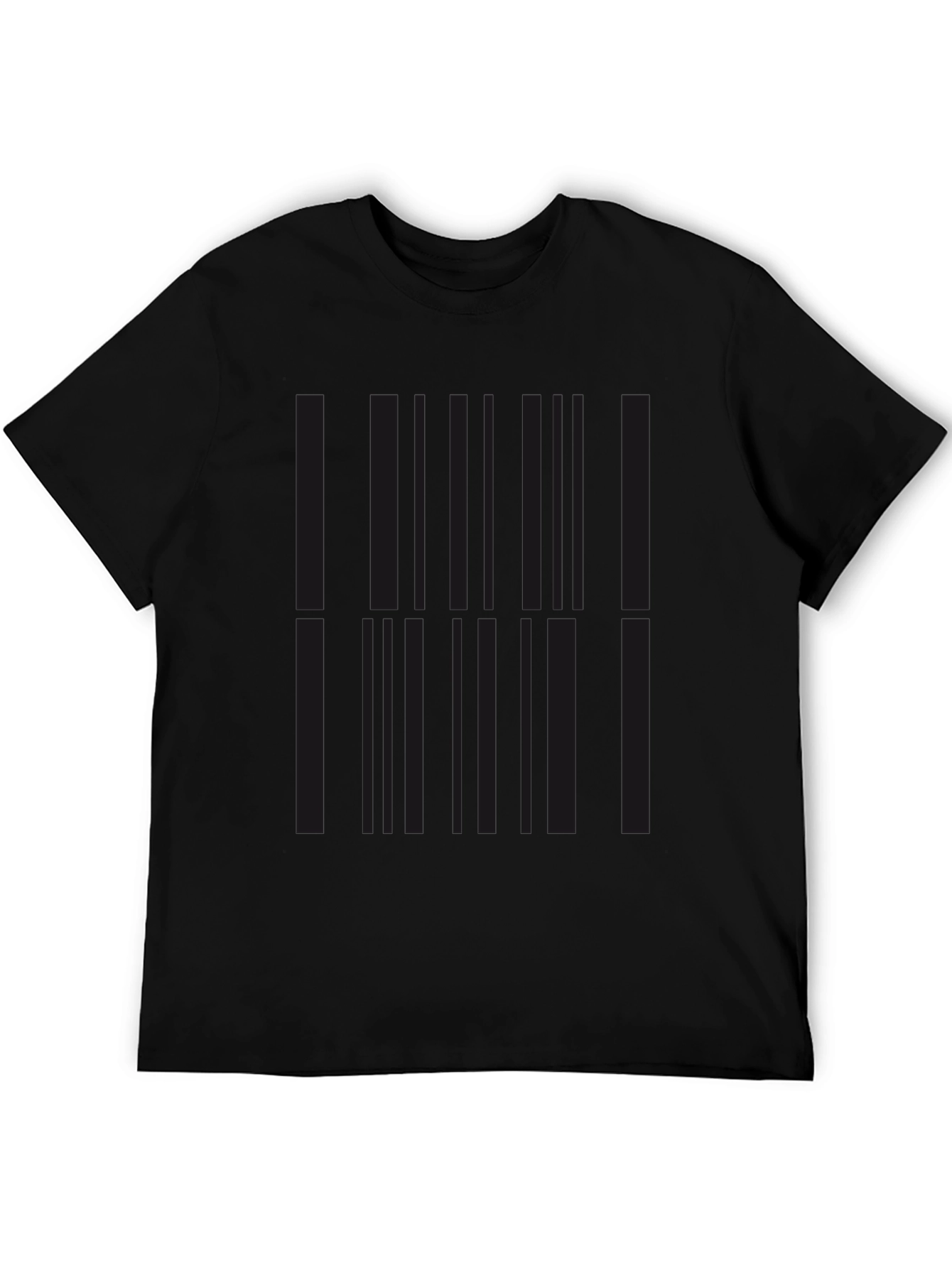 Black Solid Black Casual Tee - Everyday Comfort view 5