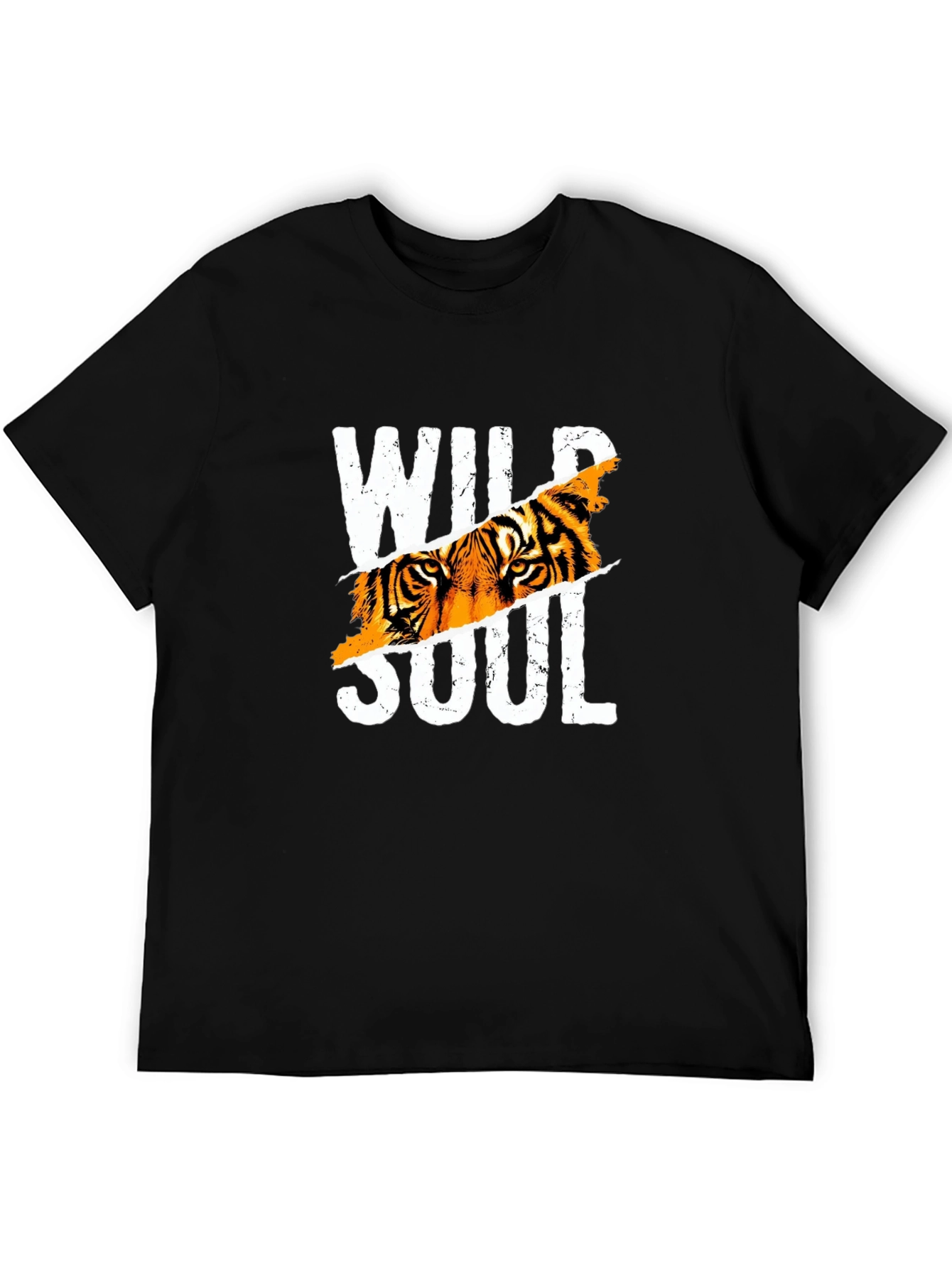 Black Wild Soul Tiger Graphic Tee - Black view 5