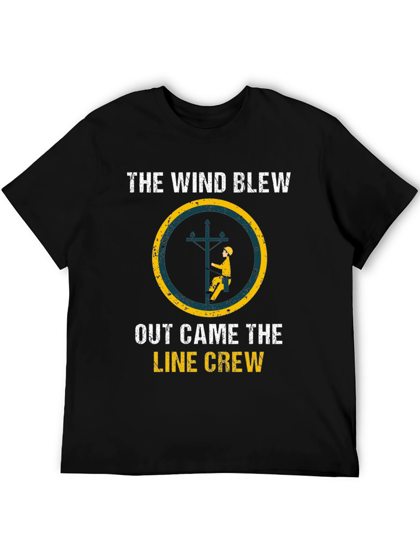Black The Wind Blew Line Crew Graphic T-Shirt view 5