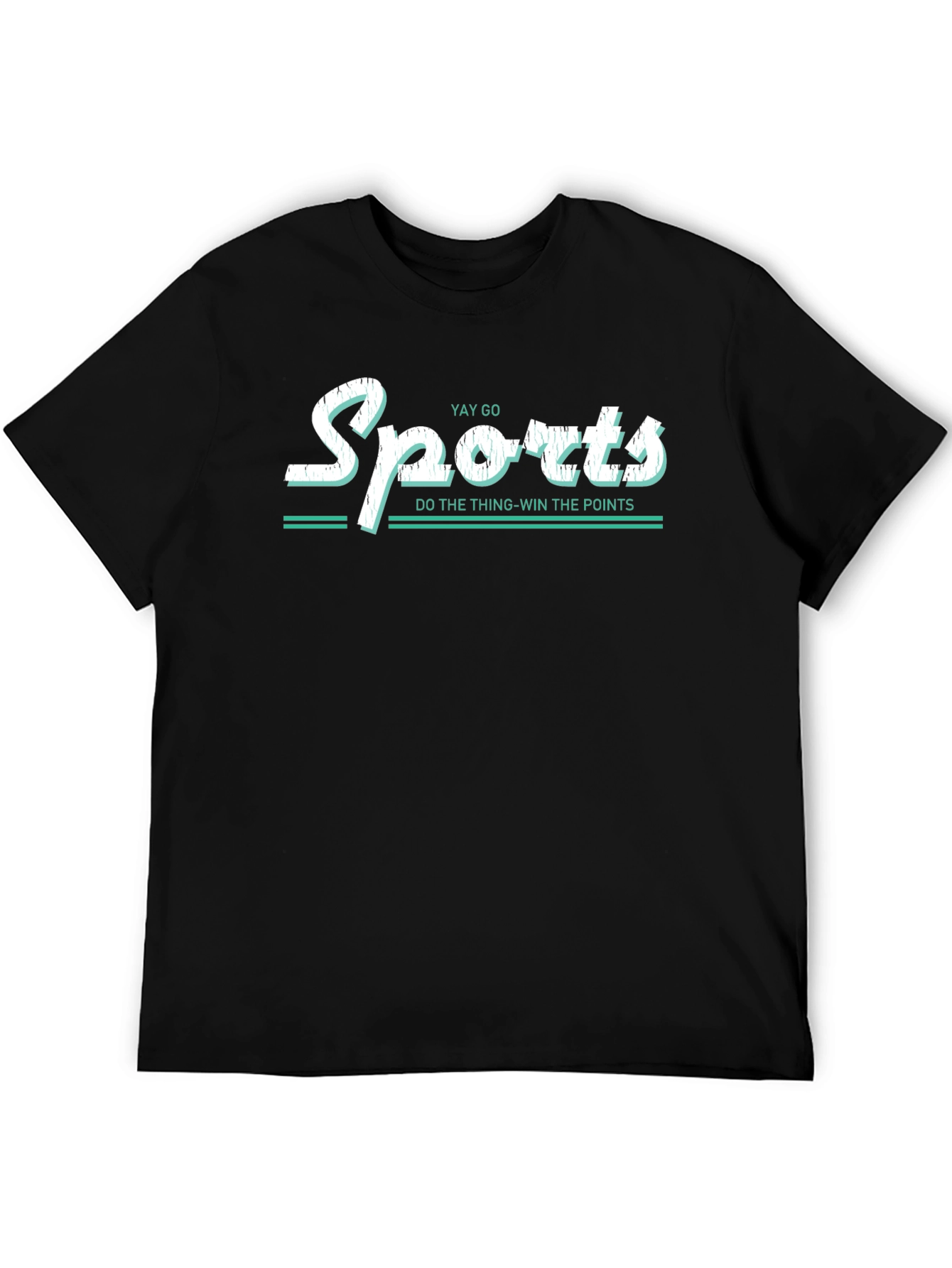 Black Yay Go Sports T-Shirt: Win the Points! view 5