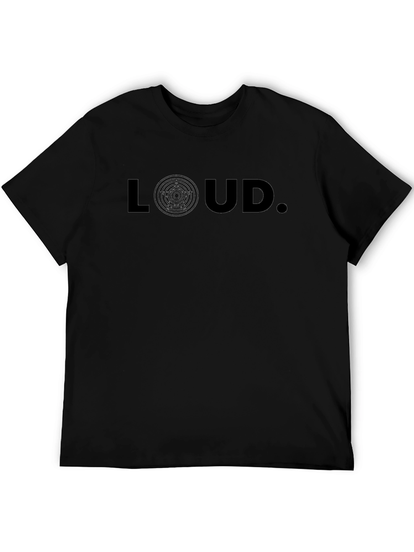 Black LOUD Graphic Print Black T-Shirt - Stylish & Modern view 5