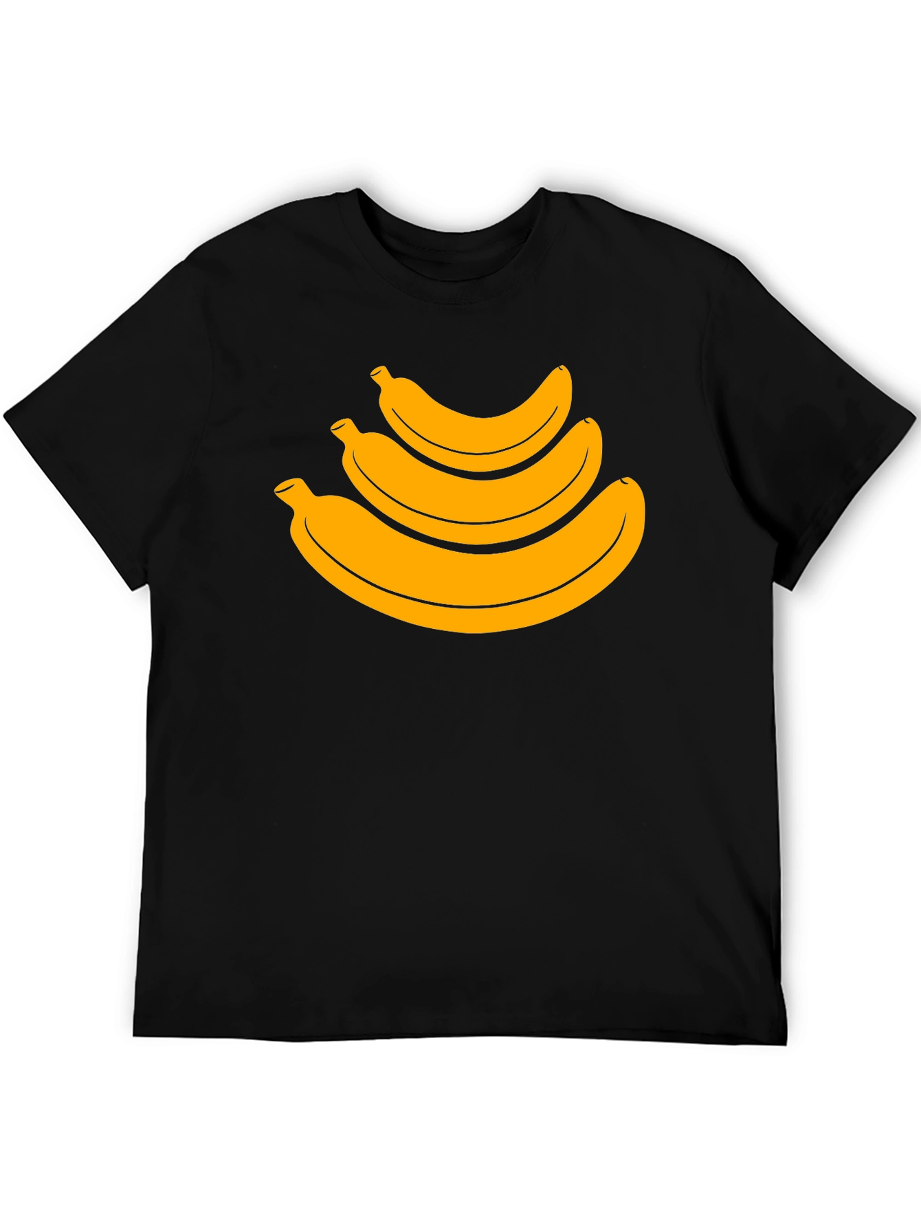 Black Banana Stack Graphic Tee - Casual Black T-Shirt view 5
