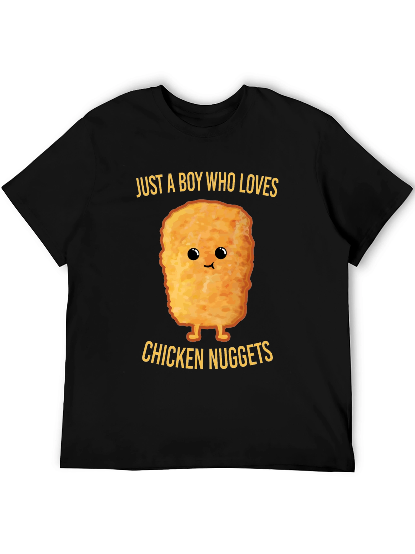 Black Chicken Nugget Lover T-Shirt view 5