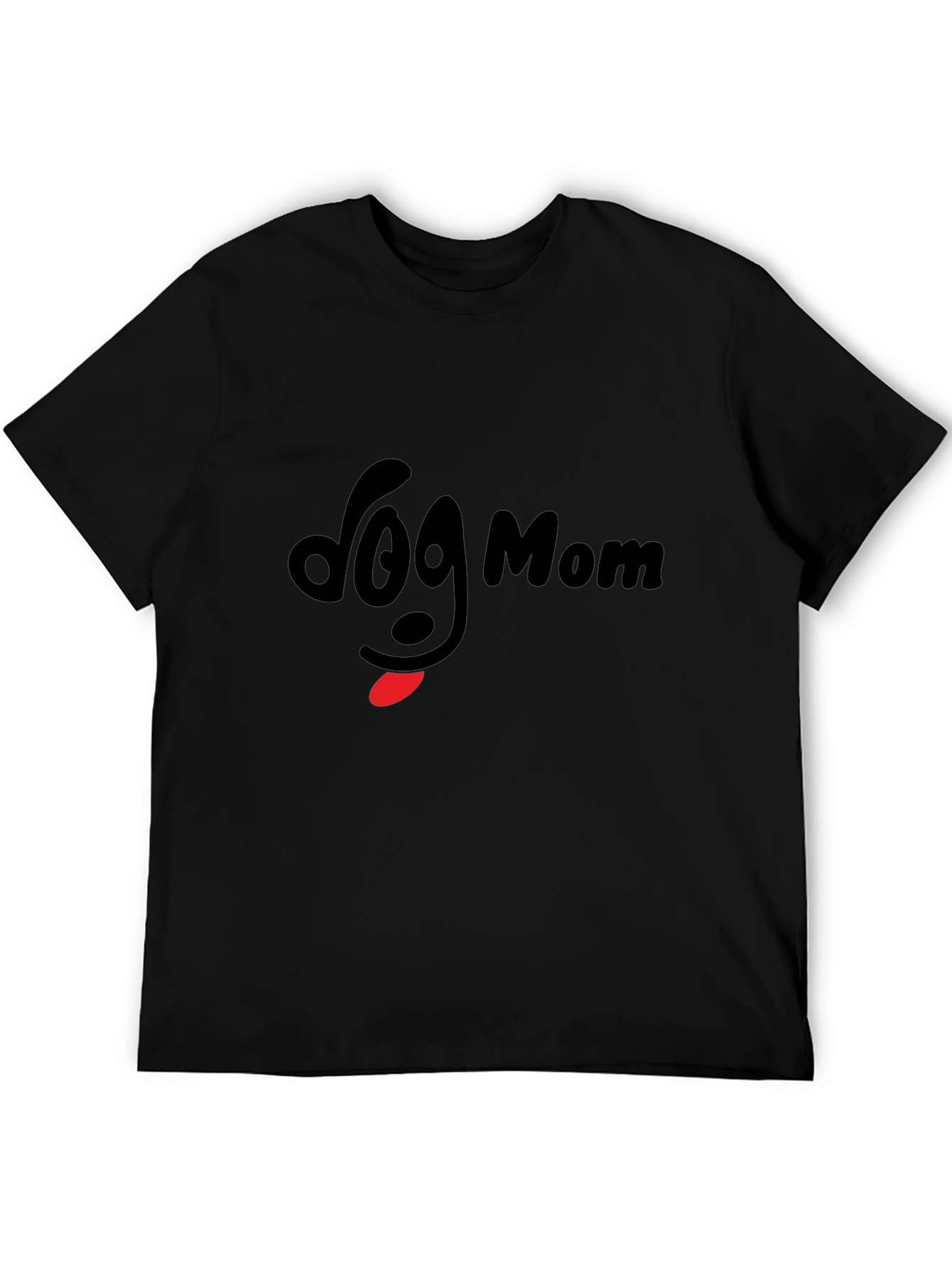 Black Dog Mom T-Shirt - Cute Graphic Tee view 5
