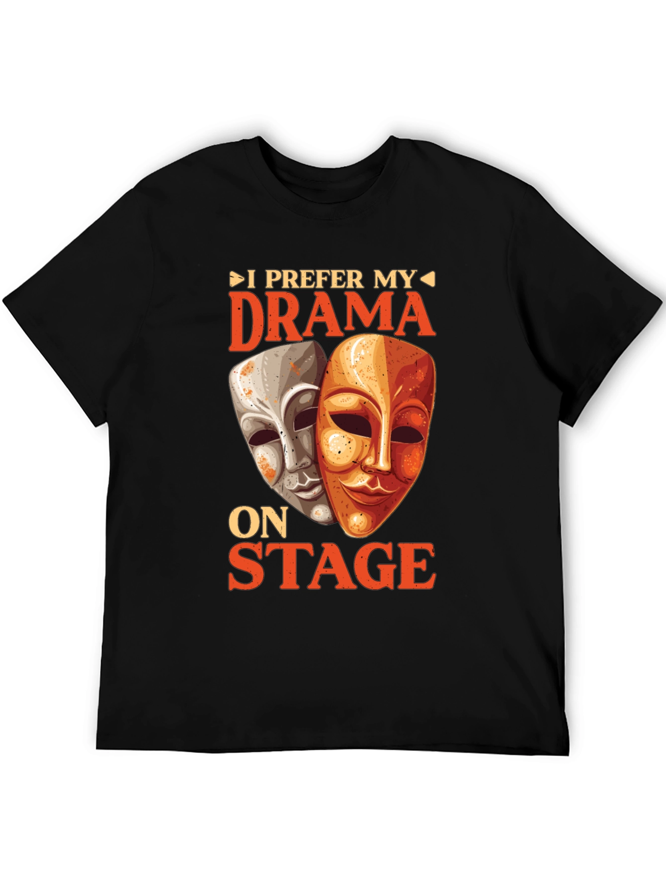 Black Drama On Stage Graphic Tee view 5