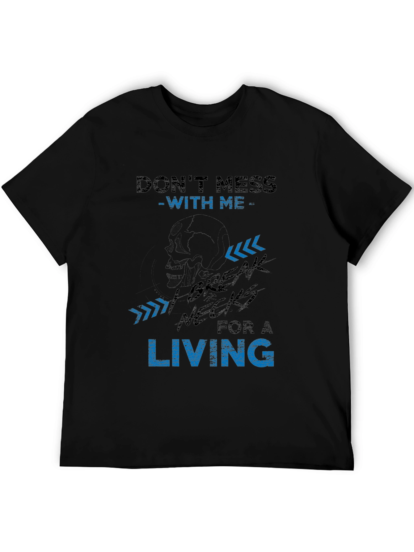 Black Don't Mess With Me Graphic Tee view 5