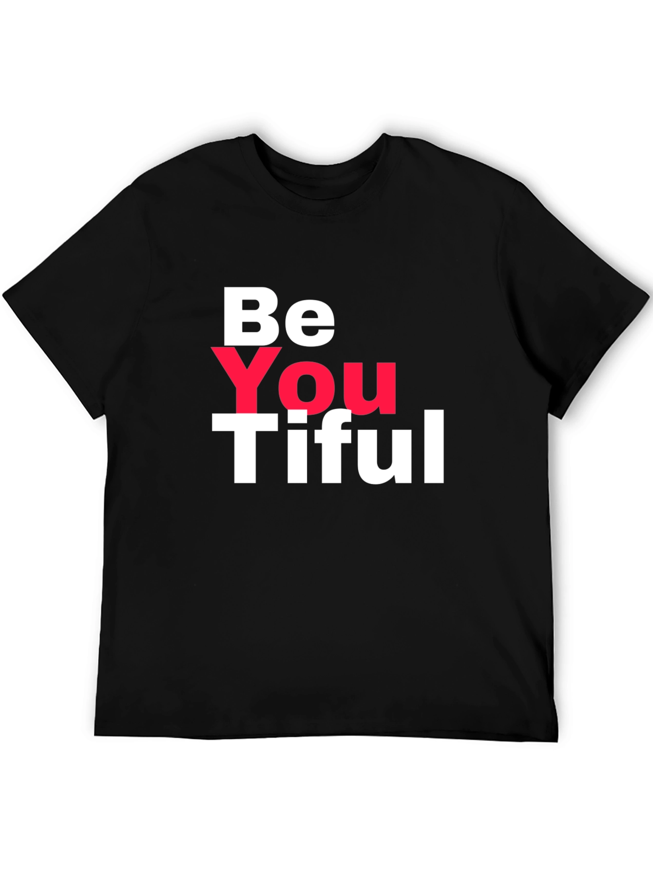 Black Be You Tiful Black T-Shirt view 5