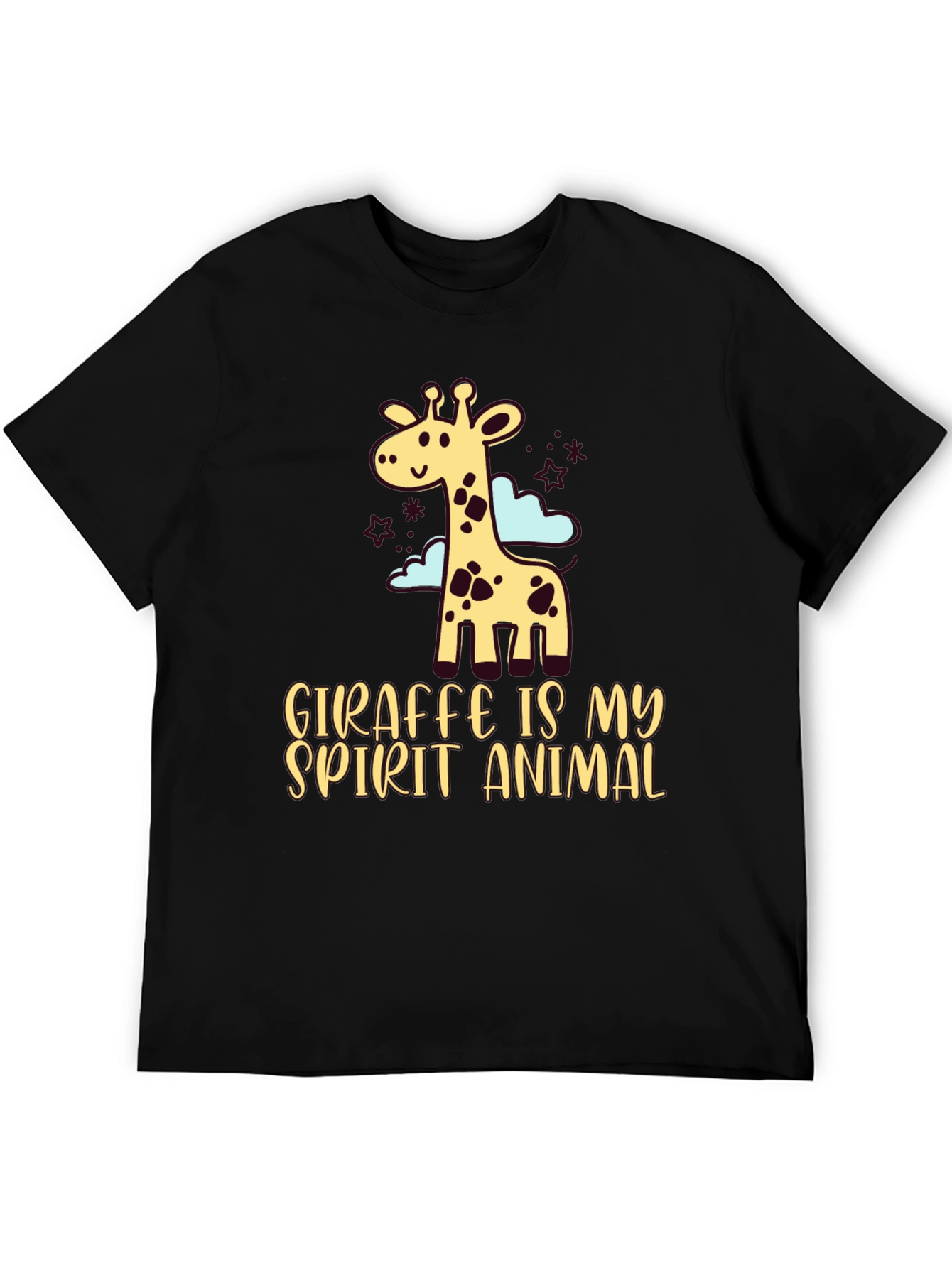 Black Giraffe Spirit Animal Graphic Tee - Unisex view 5