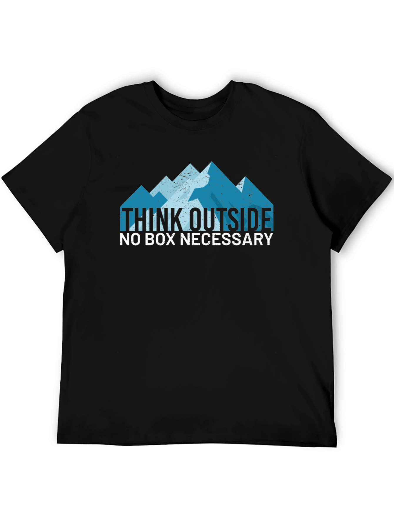 Black Think Outside the Box Graphic Tee view 5