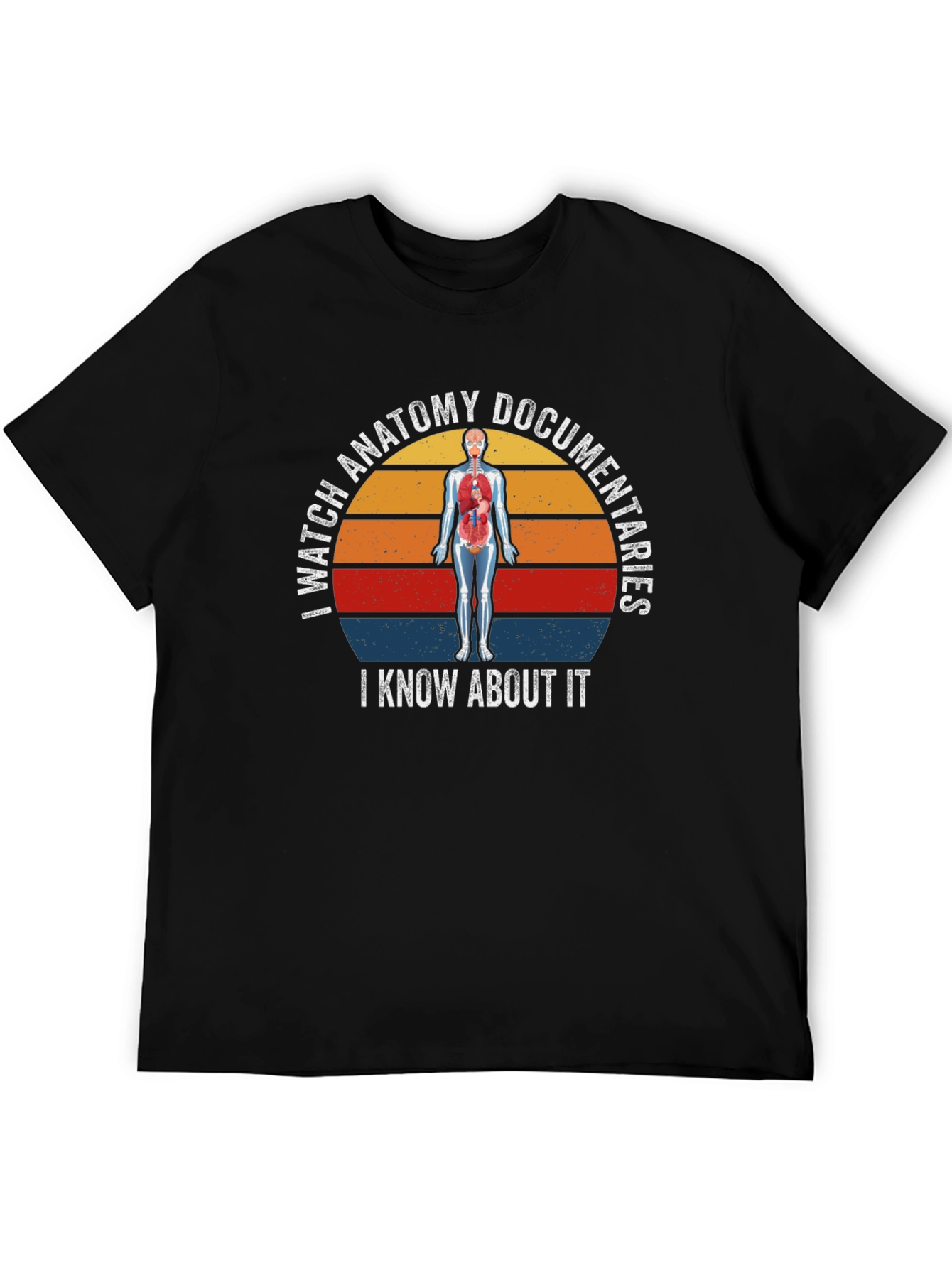 Black Anatomy Documentaries T-Shirt - I Know About It view 5