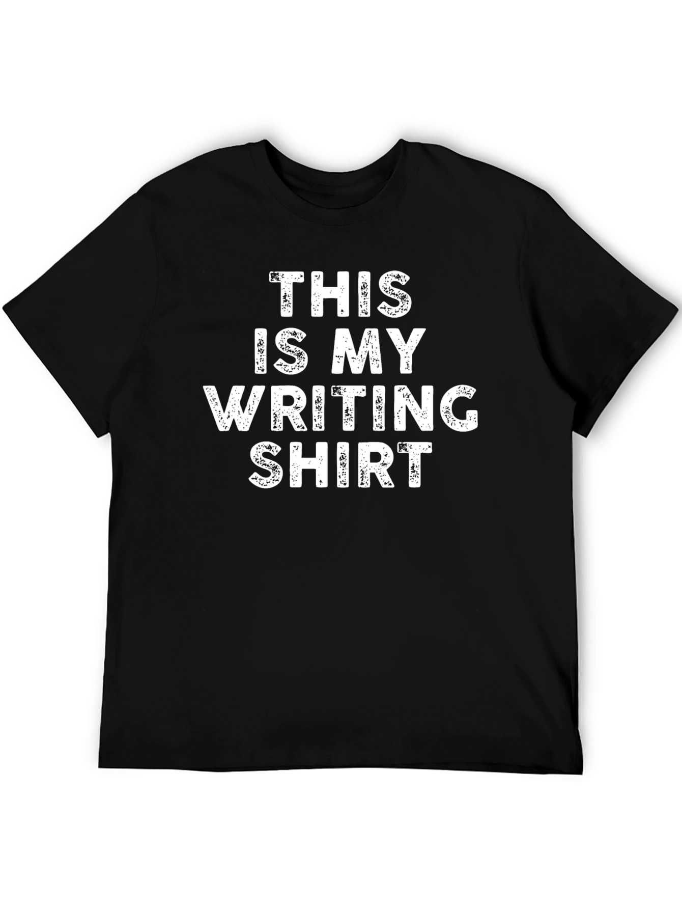Black Writing Shirt - Novelty Writer T-Shirt view 5