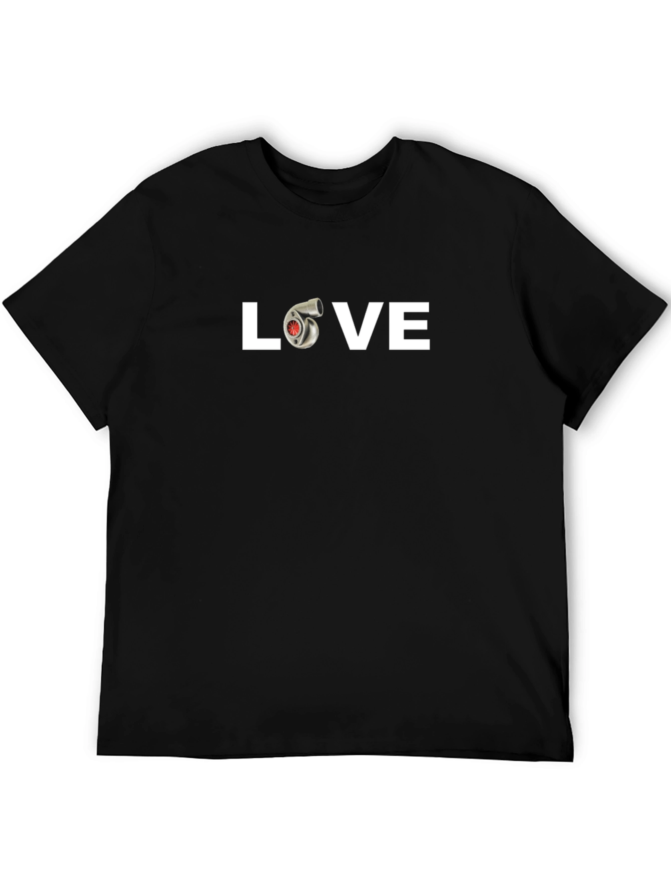 Black Love Turbo Black Graphic Tee view 5