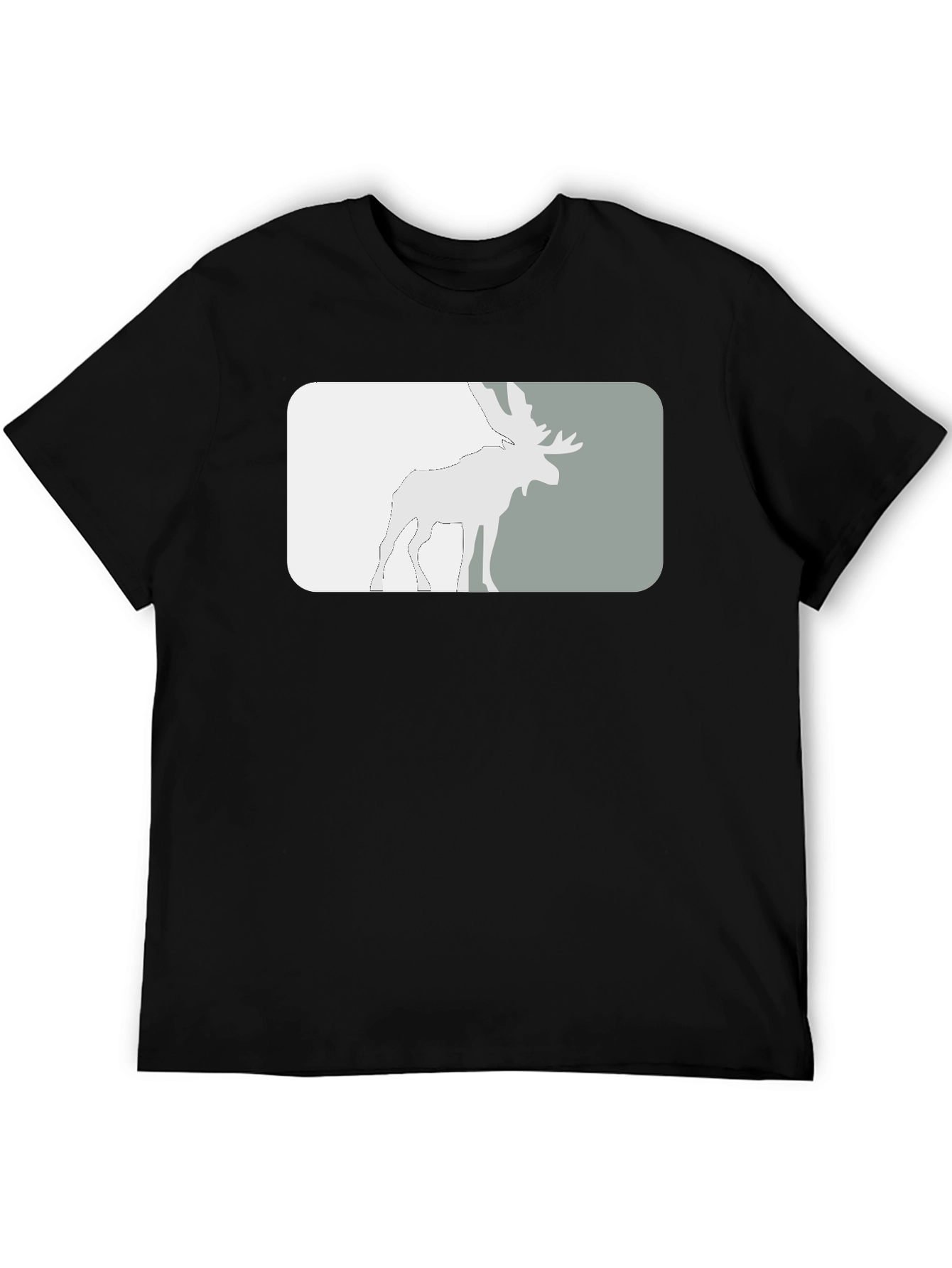 Black Moose Graphic Tee - Stylish Black T-Shirt view 5