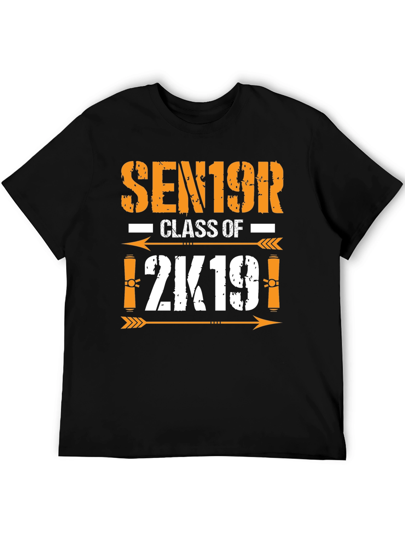 Black Senior Class of 2K19 T-Shirt view 5