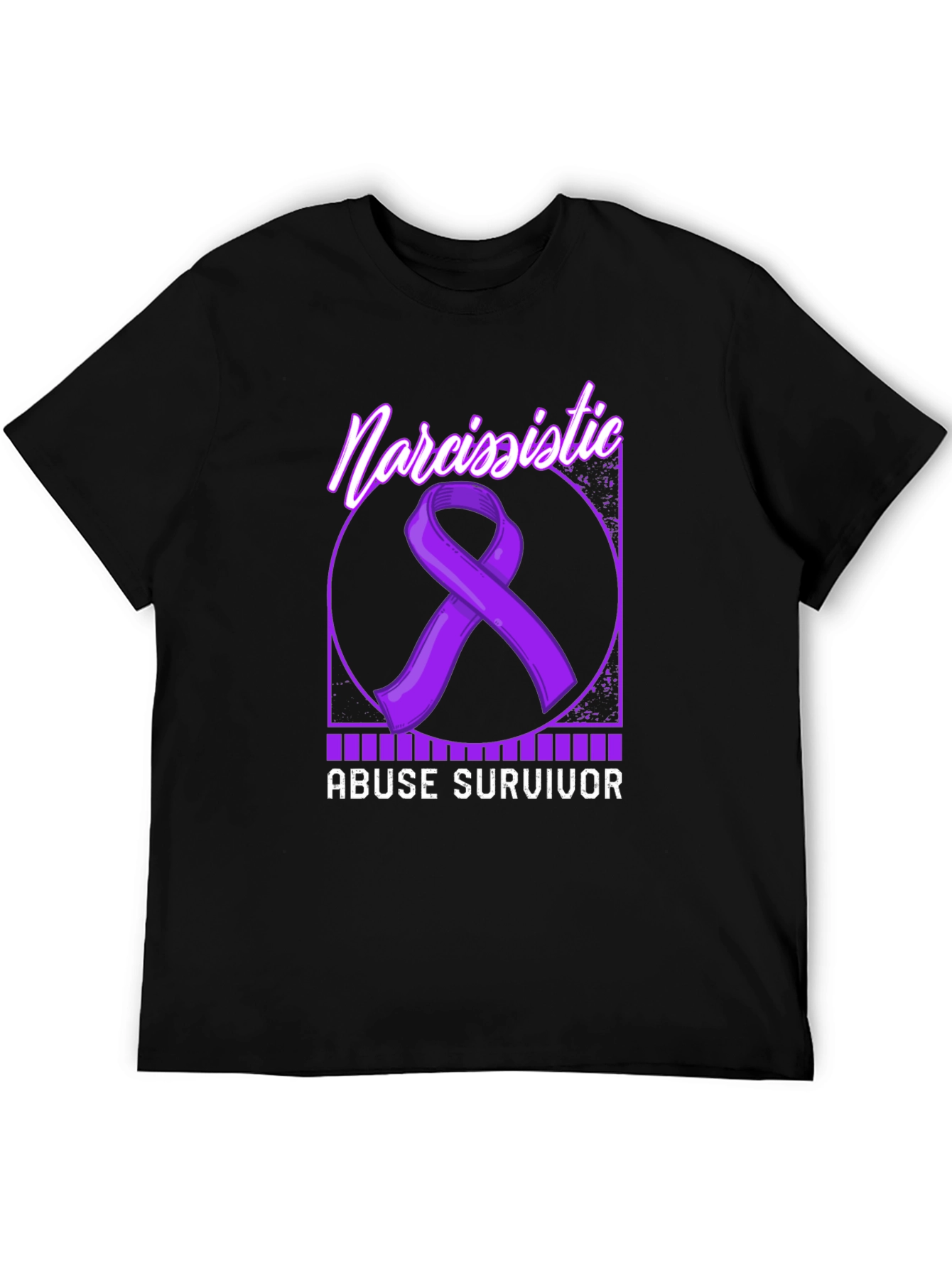 Black Narcissistic Abuse Survivor Awareness T-Shirt view 5