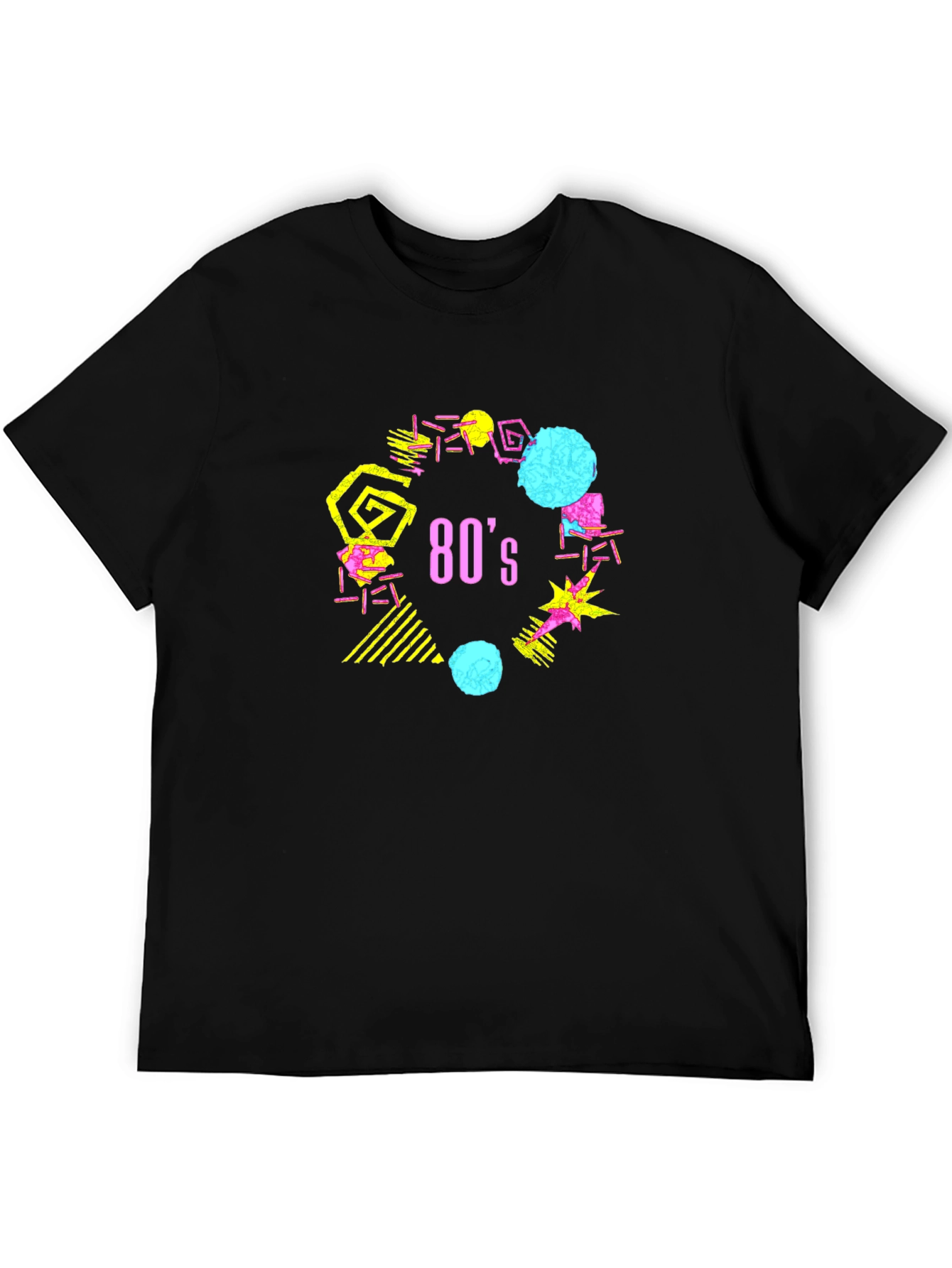 Black Retro 80's Graphic T-Shirt view 5