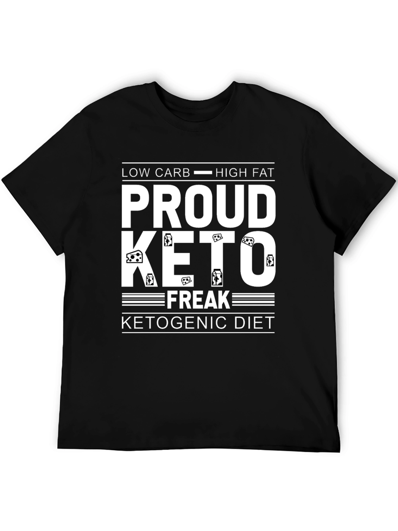 Proud Keto Freak T-Shirt - Low Carb High Fat Ketogenic Diet Tee - 5