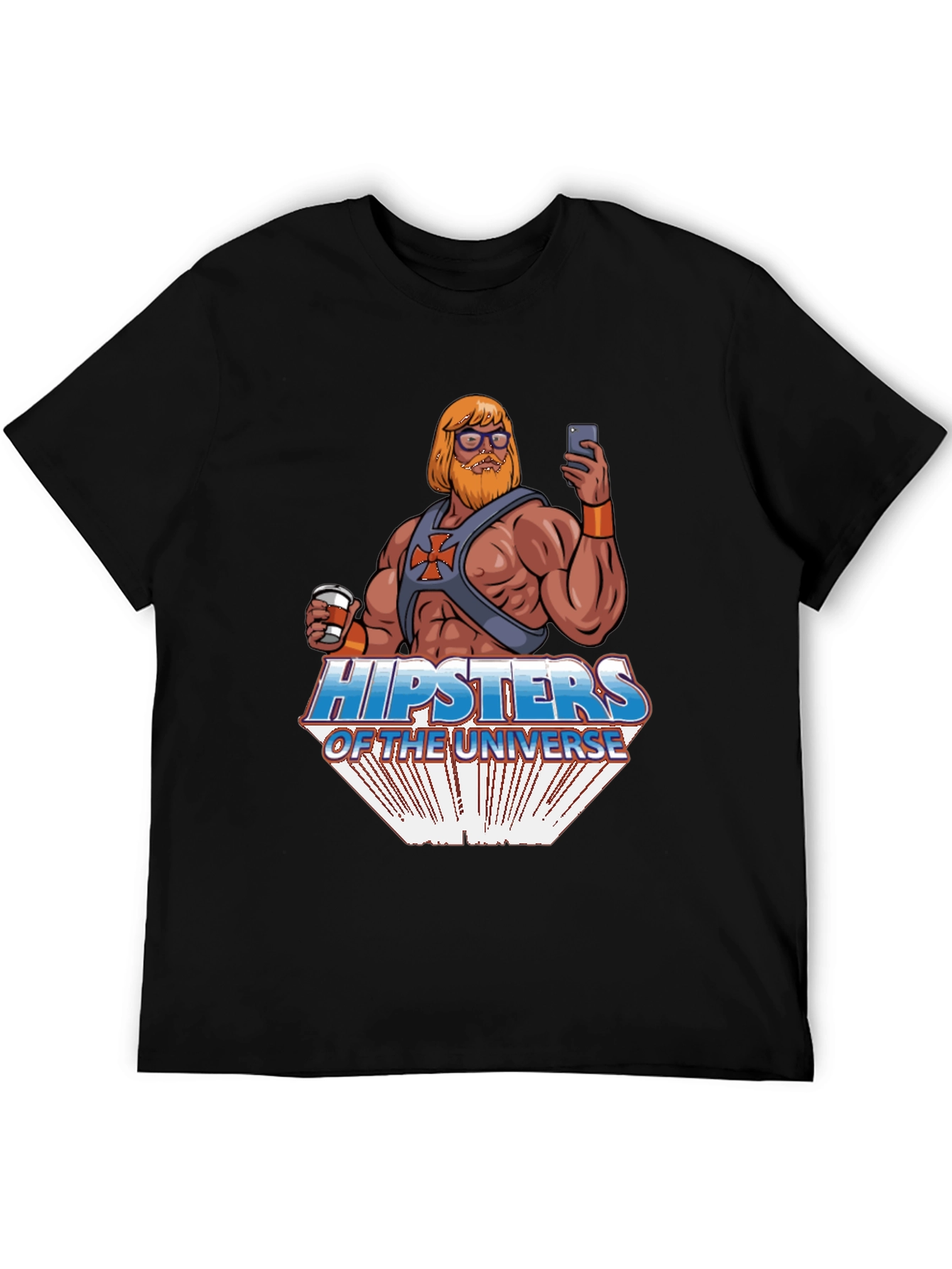 Black Hipsters of the Universe Graphic Tee view 5