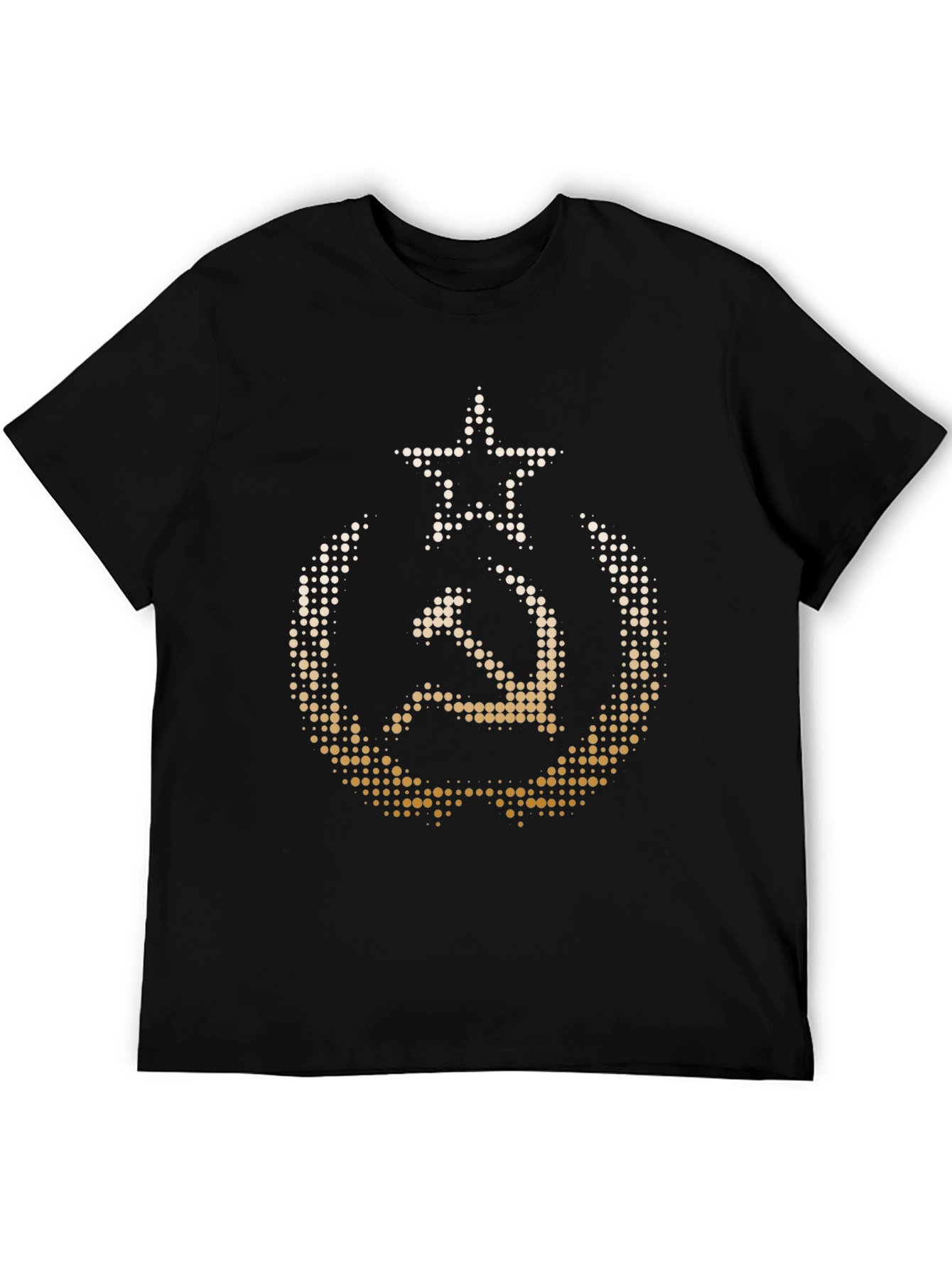 Black Hammer & Sickle Star T-Shirt - Soviet Union Retro Tee view 5