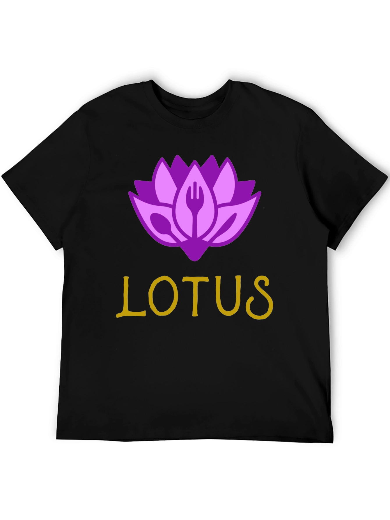 Black Lotus Restaurant T-Shirt - Black Cotton Blend view 5