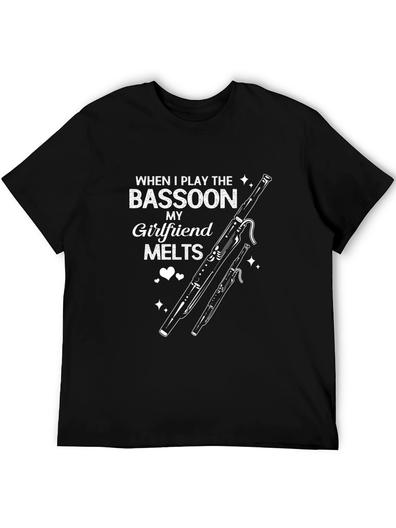 Black Bassoon Player Girlfriend Melts T-Shirt view 5