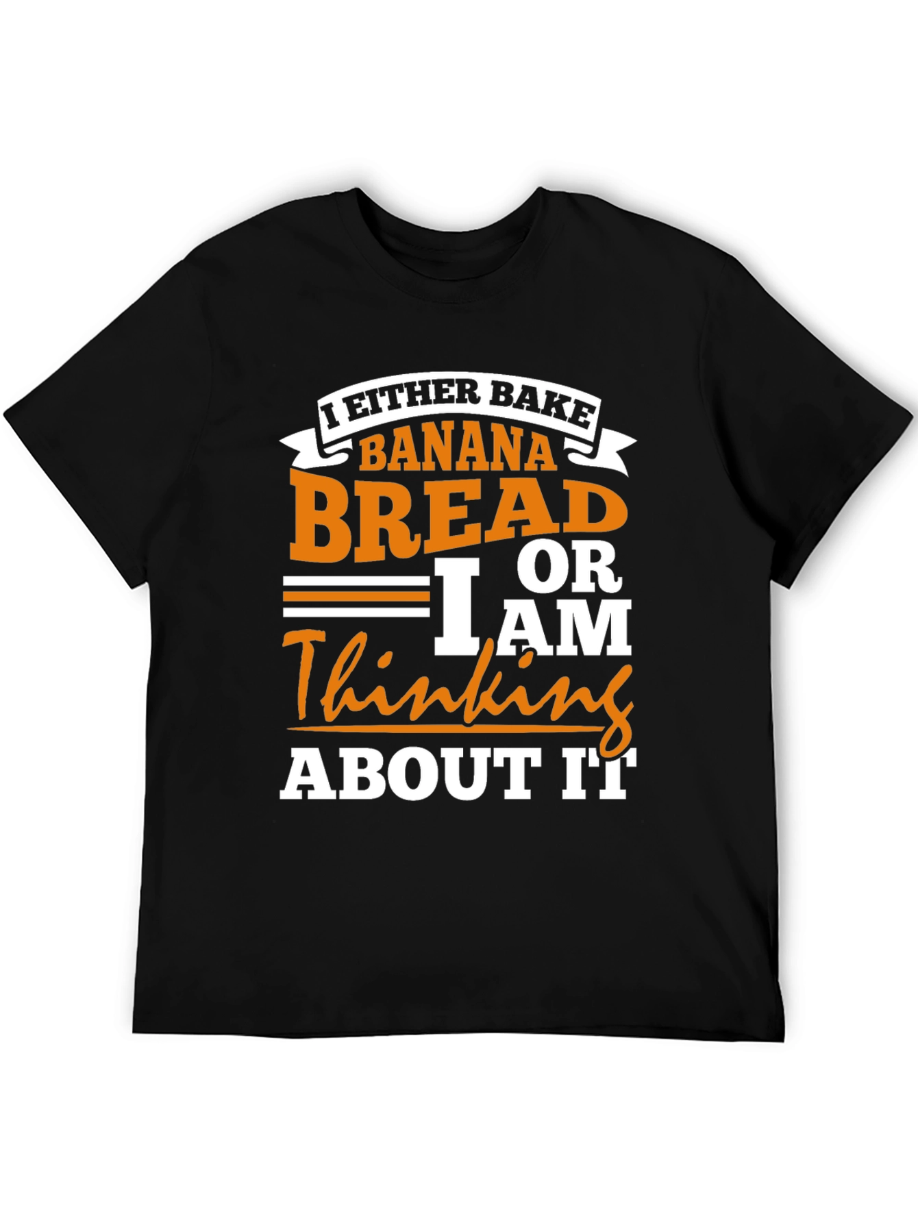 Black Banana Bread Baker T-Shirt, Funny Baking Tee view 5